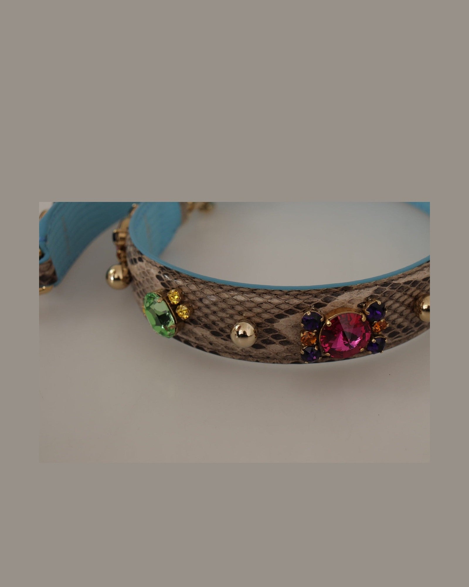 Dolce & Gabbana Elegant Python Leather Shoulder Strap Accessory Glam Steals