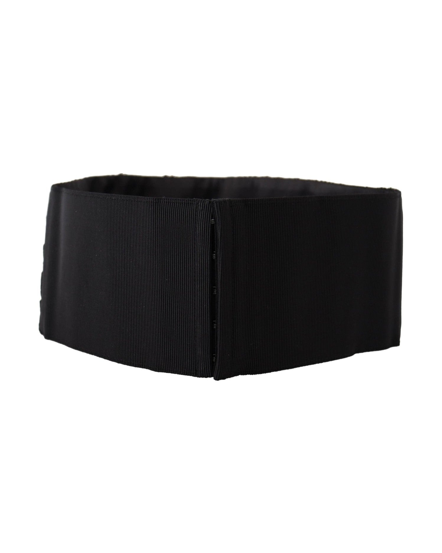Dolce & Gabbana Elegant Rhinestone-Embellished Silk Belt Glam Steals