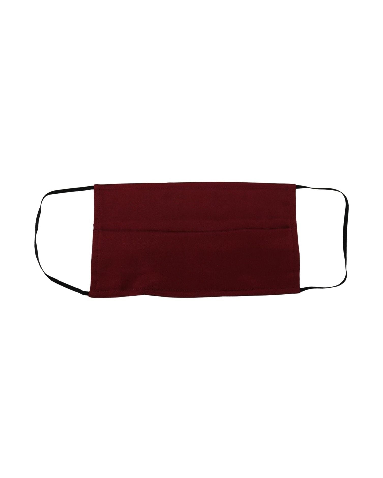 Dolce & Gabbana Elegant Silk Pleated Face Maroon Mask Glam Steals