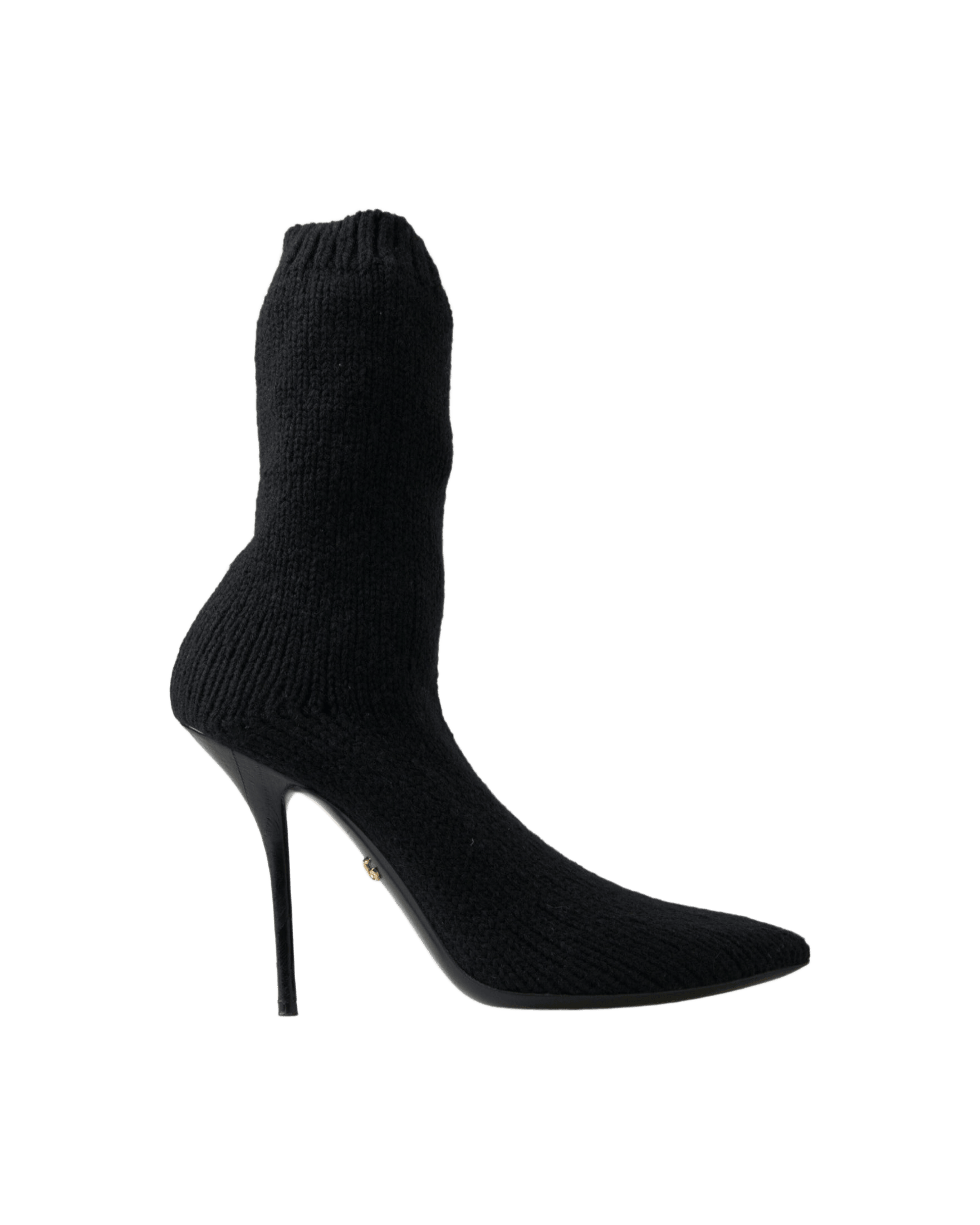 Dolce & Gabbana Elegant Viscose Mid-Calf Black Boots Glam Steals