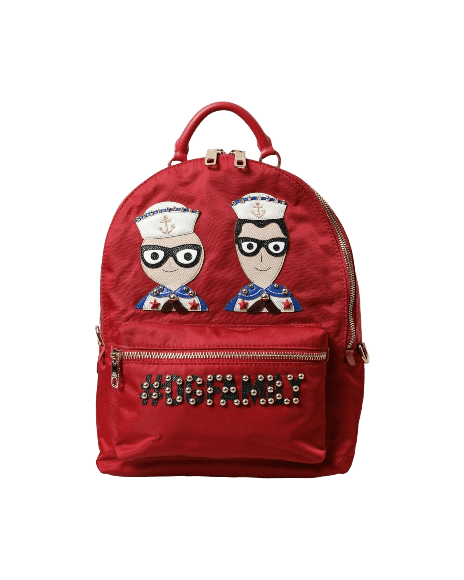 Dolce & Gabbana Embellished Backpack With Red Gold Detailing Glam Steals