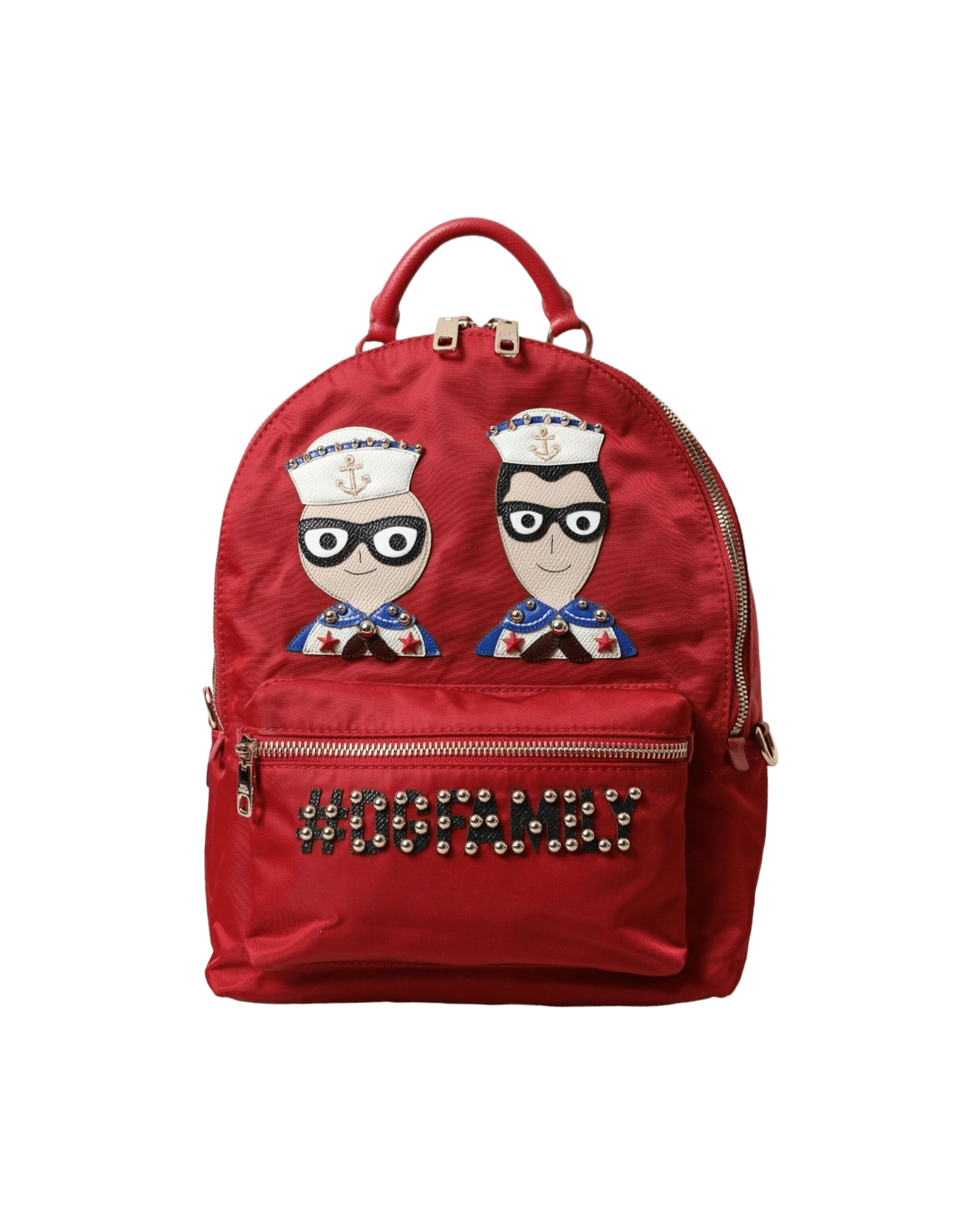 Dolce & Gabbana Embellished Backpack With Red Gold Detailing Glam Steals