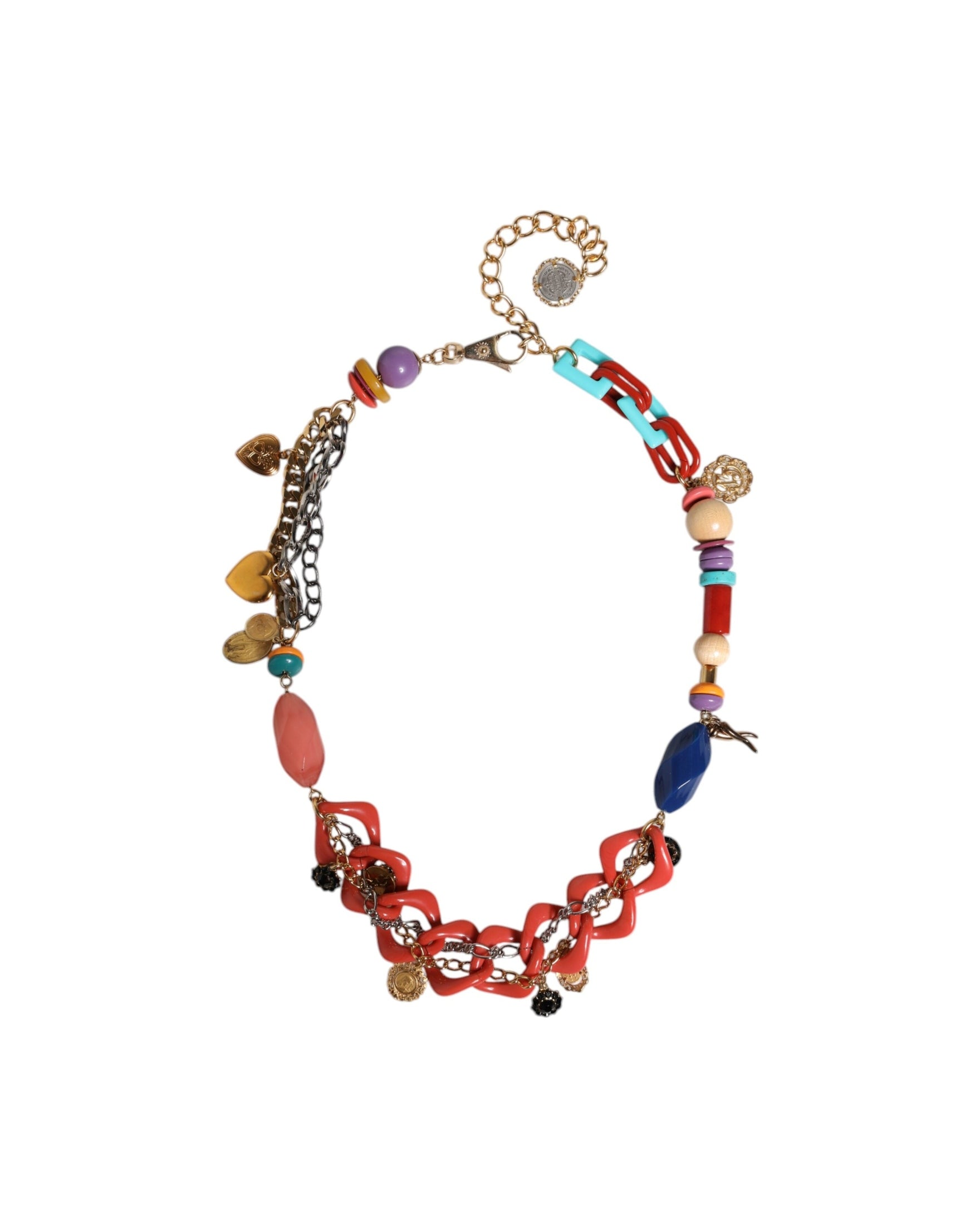 Dolce & Gabbana Embellished Waist Chain Multicolor Belt Glam Steals