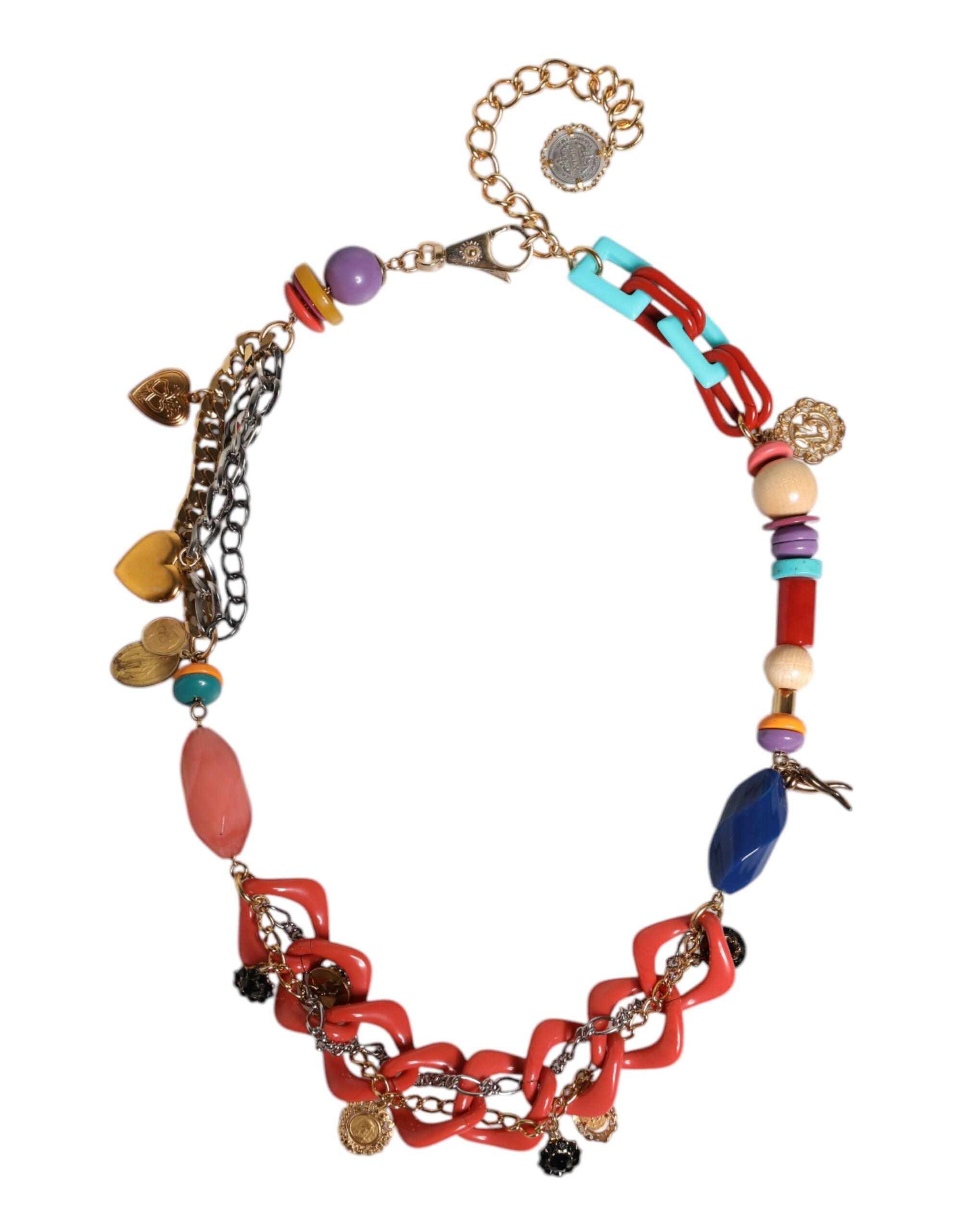 Dolce & Gabbana Embellished Waist Chain Multicolor Belt Glam Steals