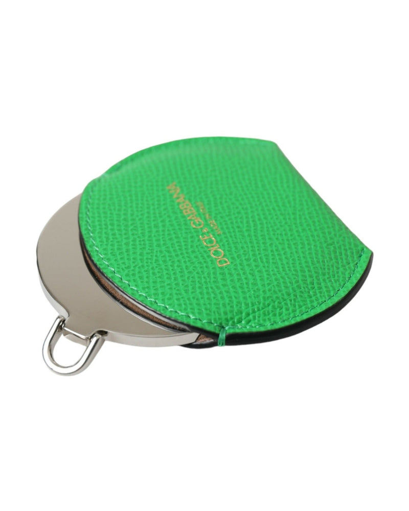 Dolce & Gabbana Emerald Leather Hand Mirror Holder Glam Steals