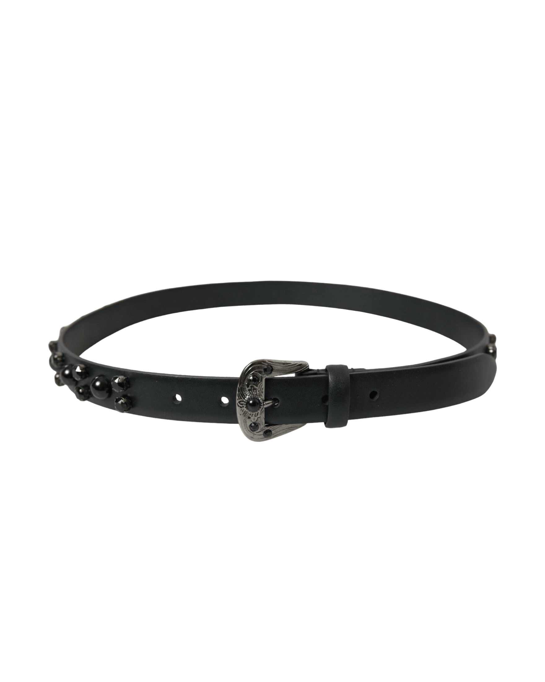 Dolce & Gabbana Engraved Logo Leather Waist Belt Glam Steals