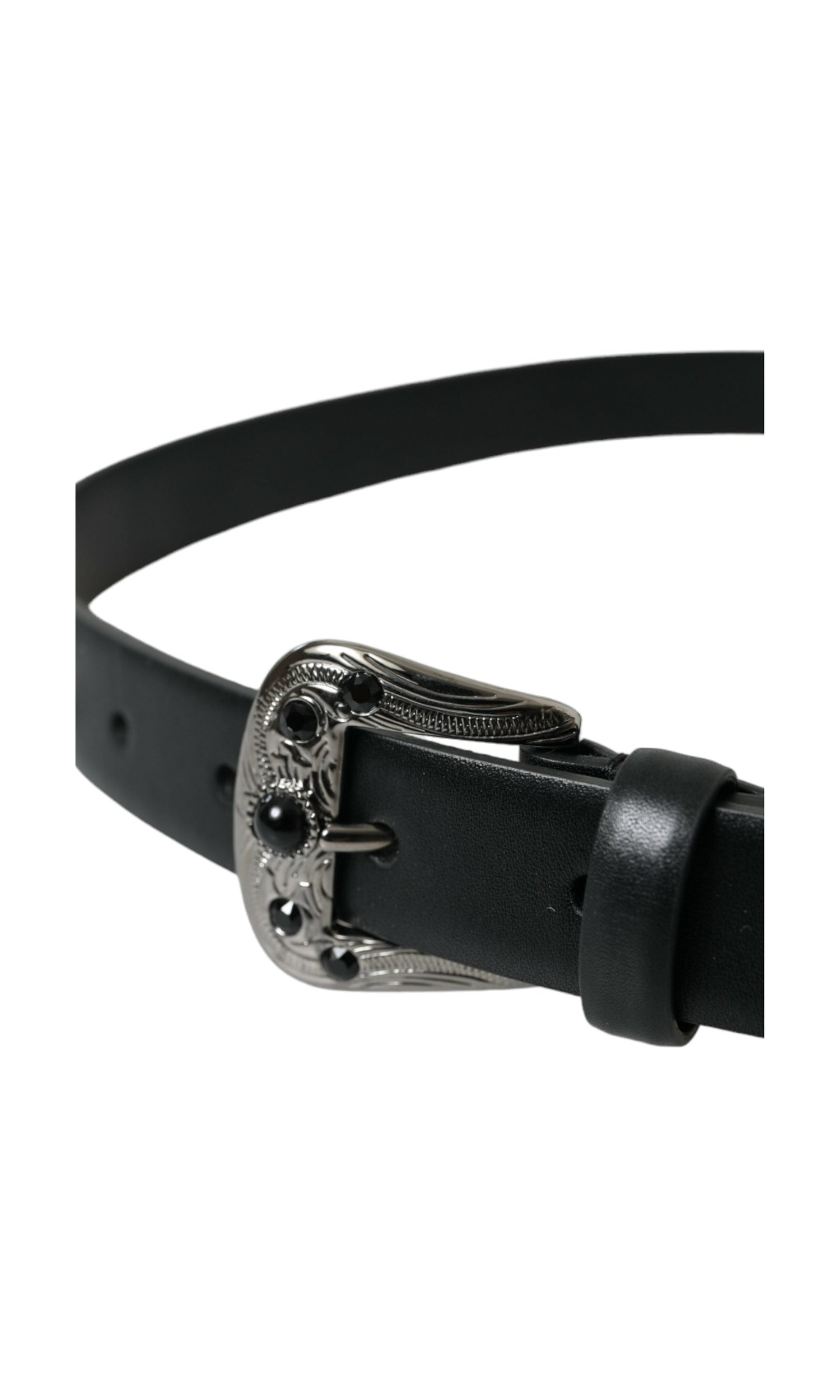 Dolce & Gabbana Engraved Logo Leather Waist Belt Glam Steals
