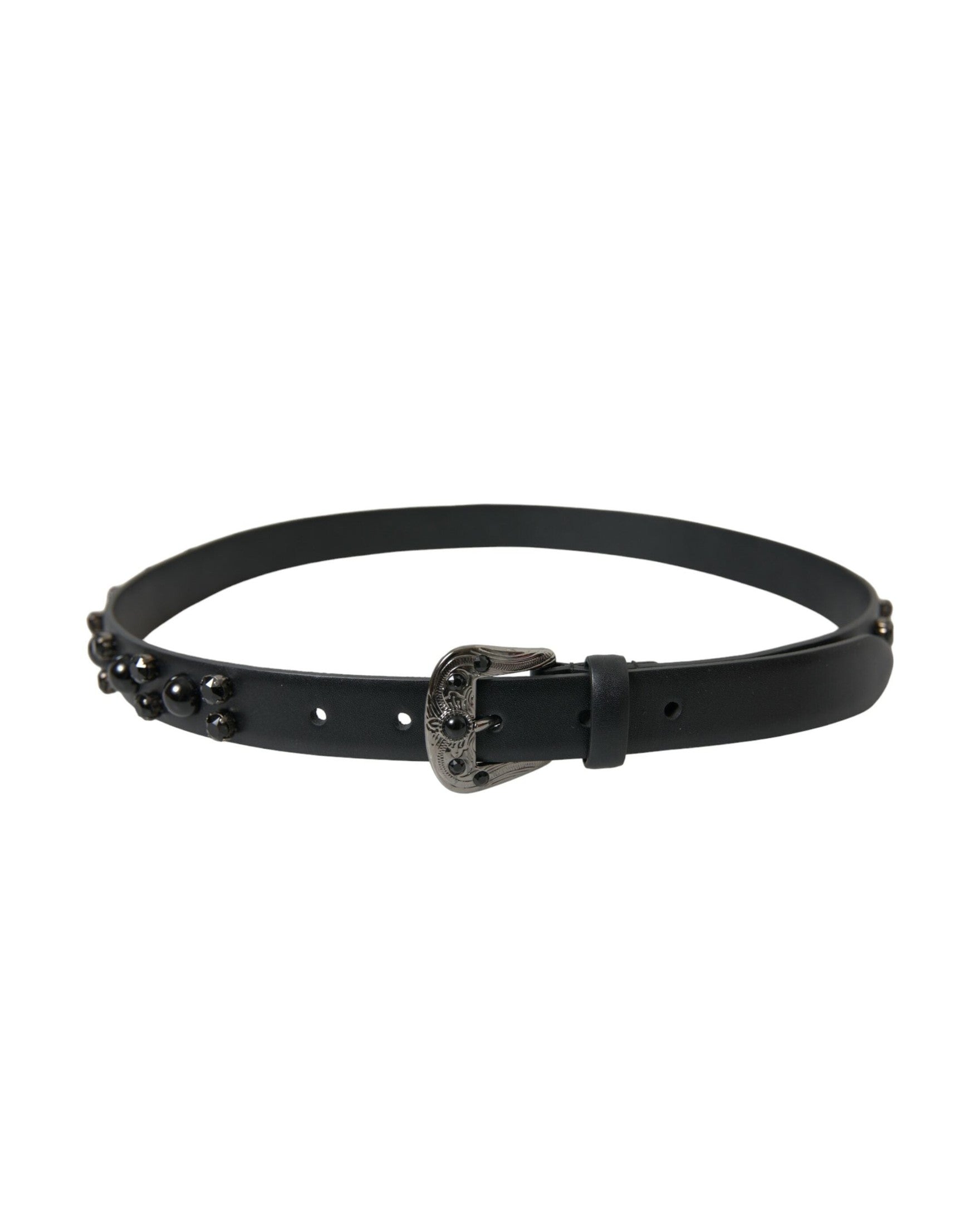 Dolce & Gabbana Engraved Logo Leather Waist Belt Glam Steals