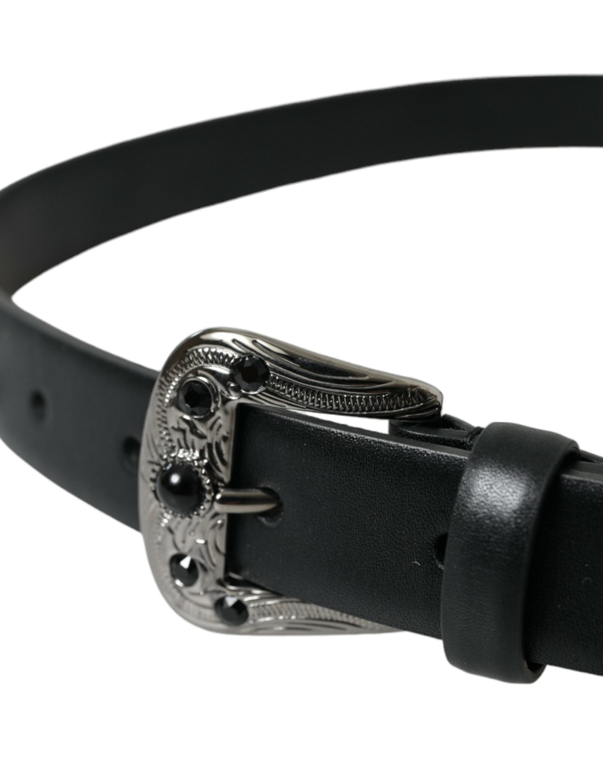 Dolce & Gabbana Engraved Logo Leather Waist Belt Glam Steals