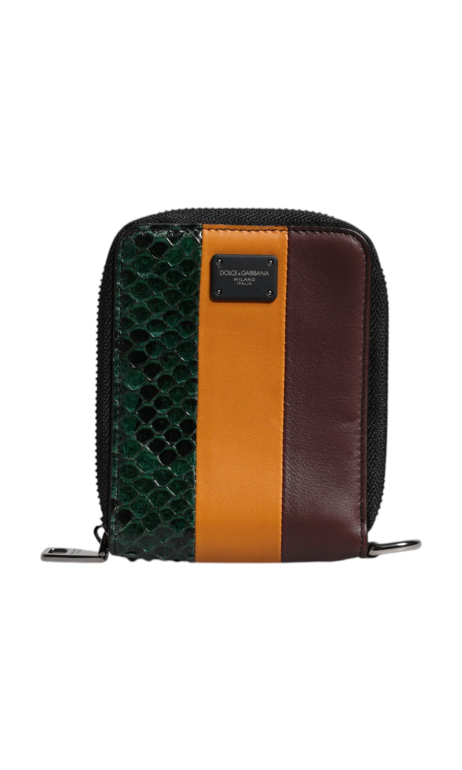 Dolce & Gabbana Exotic Leather Dg Bifold Card Holder Multicolor Wallet Glam Steals