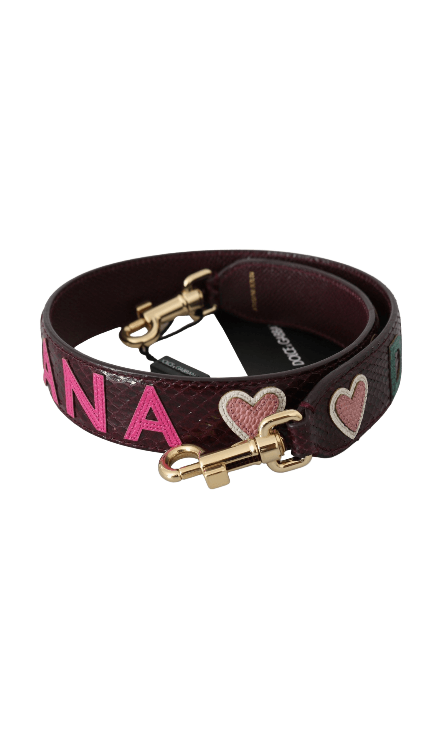 Dolce & Gabbana Exquisite Bordeaux Shoulder Strap Accessory Glam Steals