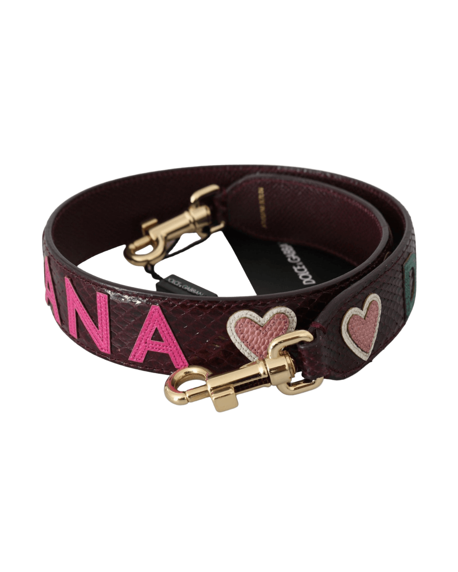Dolce & Gabbana Exquisite Bordeaux Shoulder Strap Accessory Glam Steals