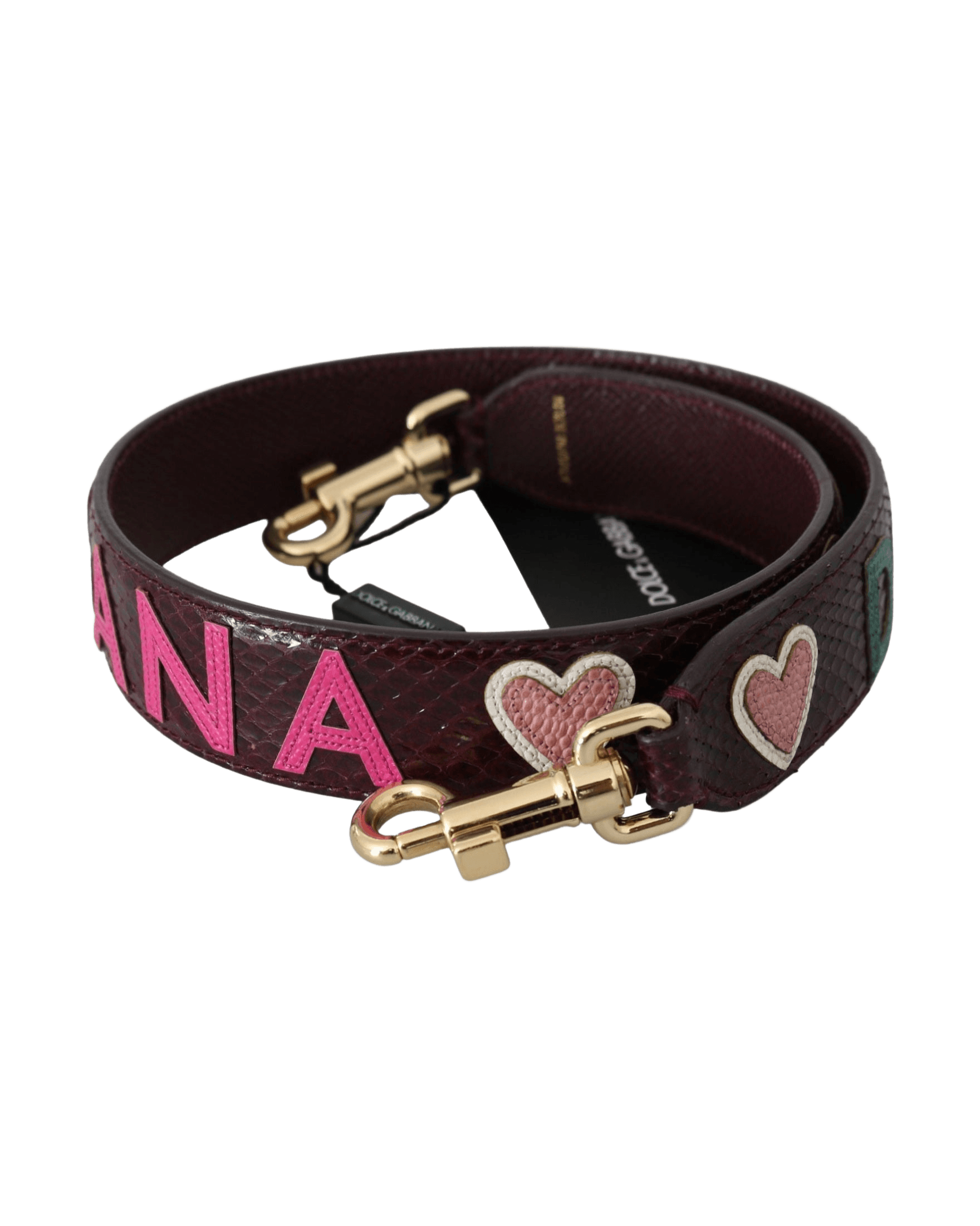 Dolce & Gabbana Exquisite Bordeaux Shoulder Strap Accessory Glam Steals