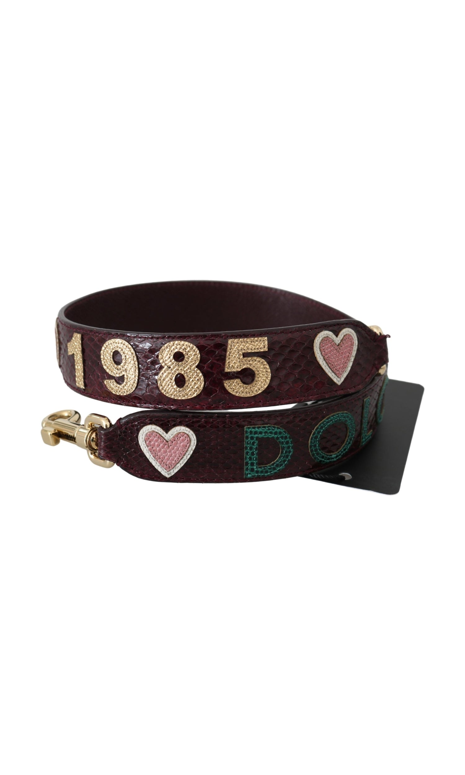 Dolce & Gabbana Exquisite Bordeaux Shoulder Strap Accessory Glam Steals