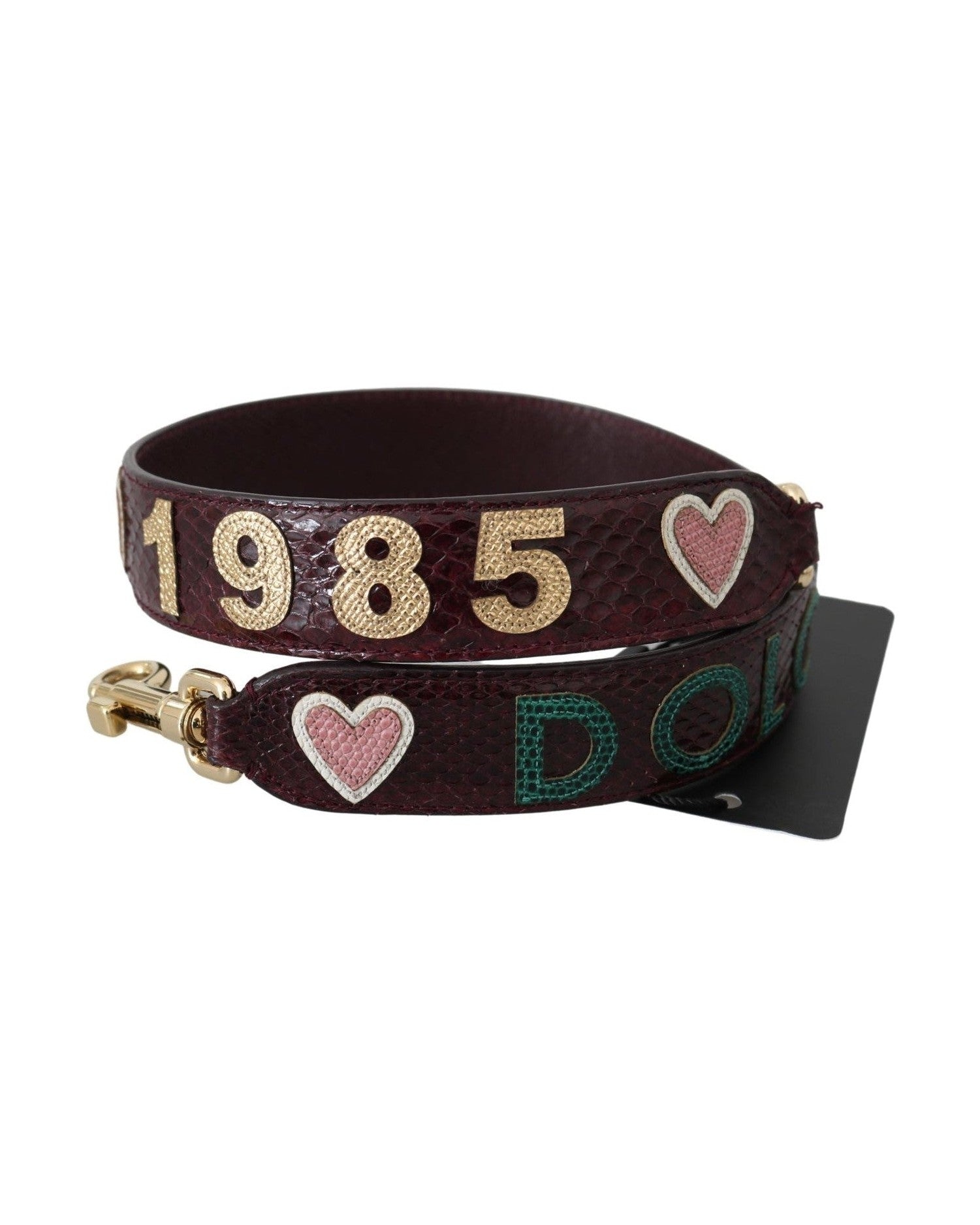 Dolce & Gabbana Exquisite Bordeaux Shoulder Strap Accessory Glam Steals
