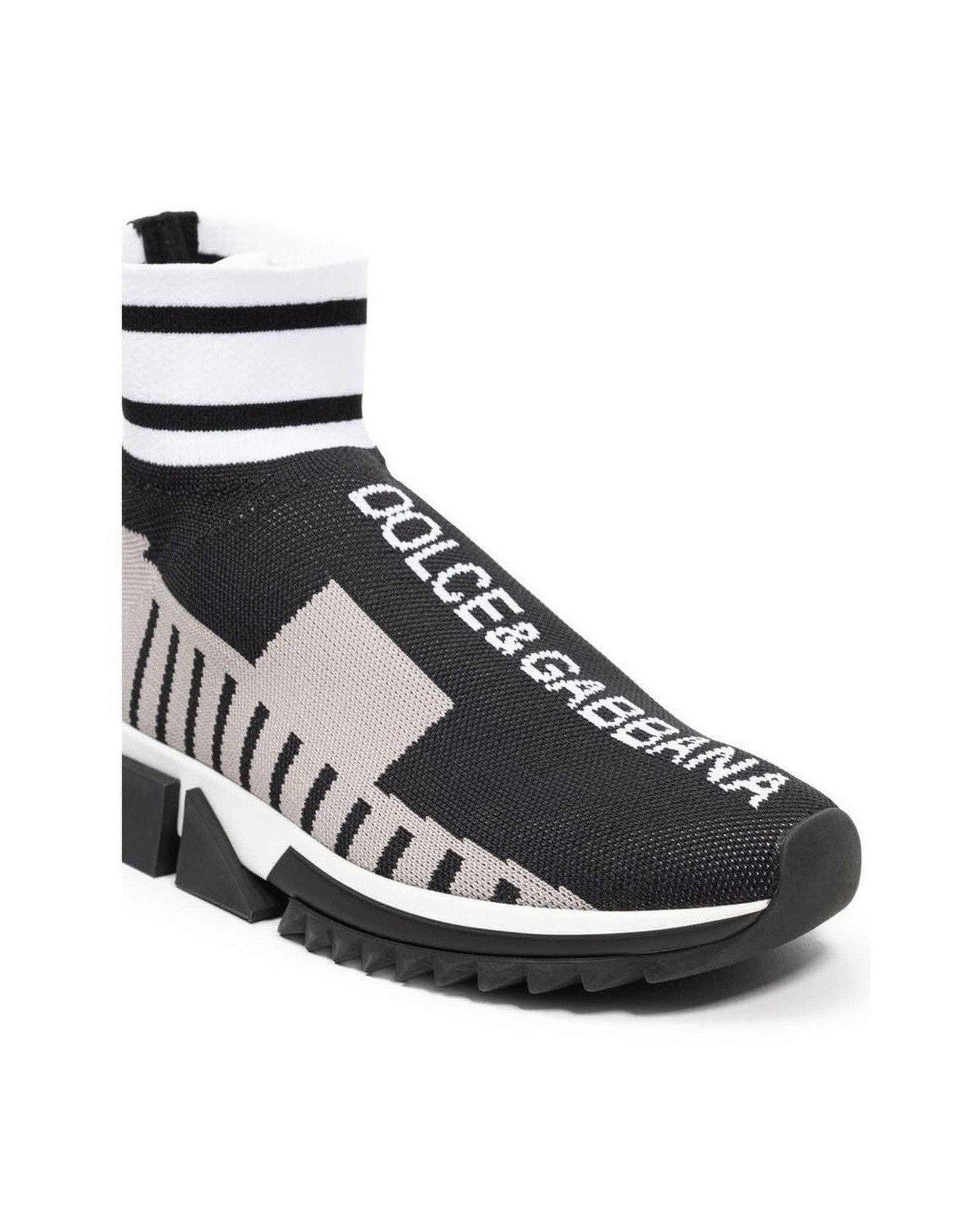 Dolce & Gabbana Fabric E Cotton Black Sneaker Glam Steals