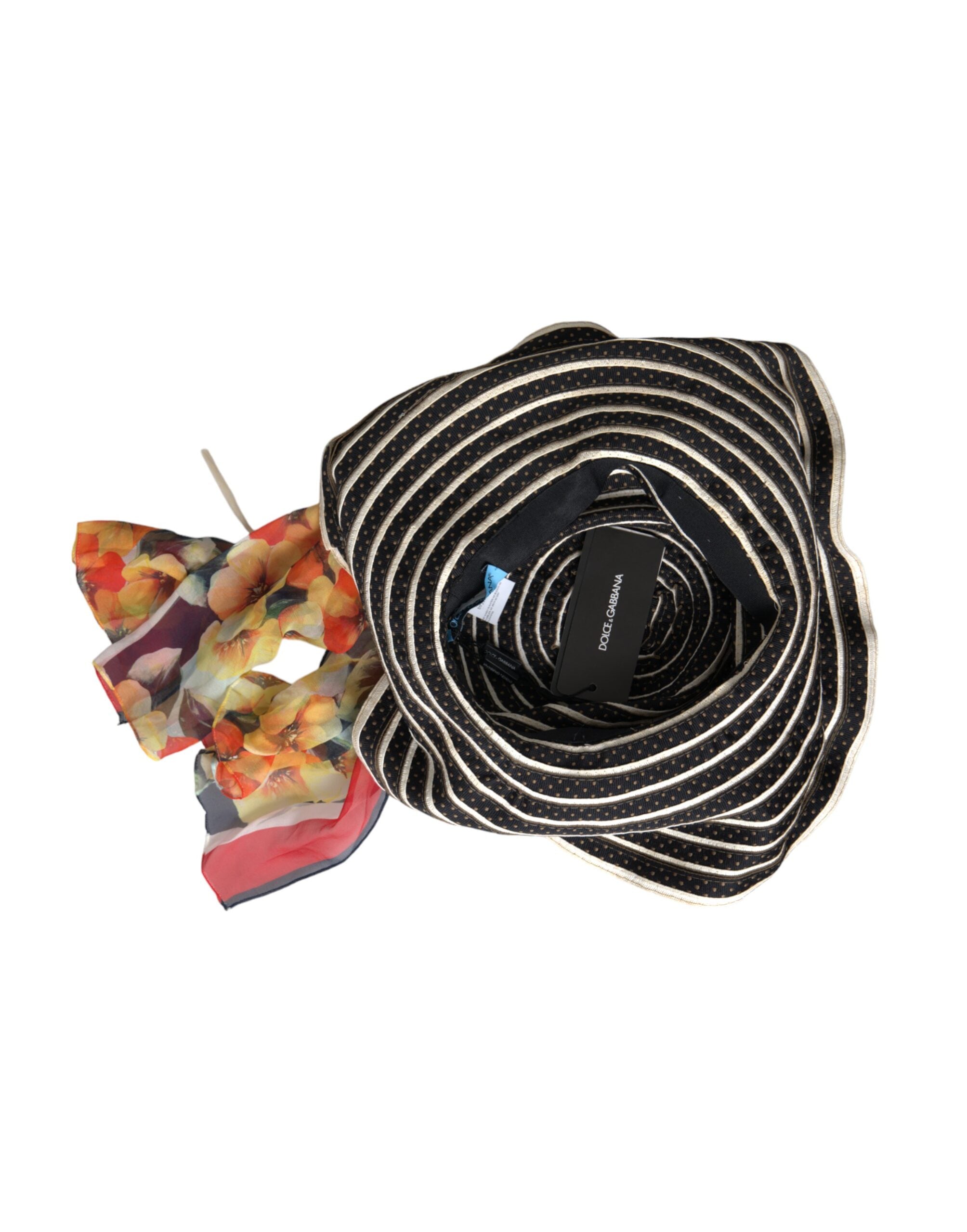 Dolce & Gabbana Fantasy Wide Brim Floppy Multicolor Hat Glam Steals
