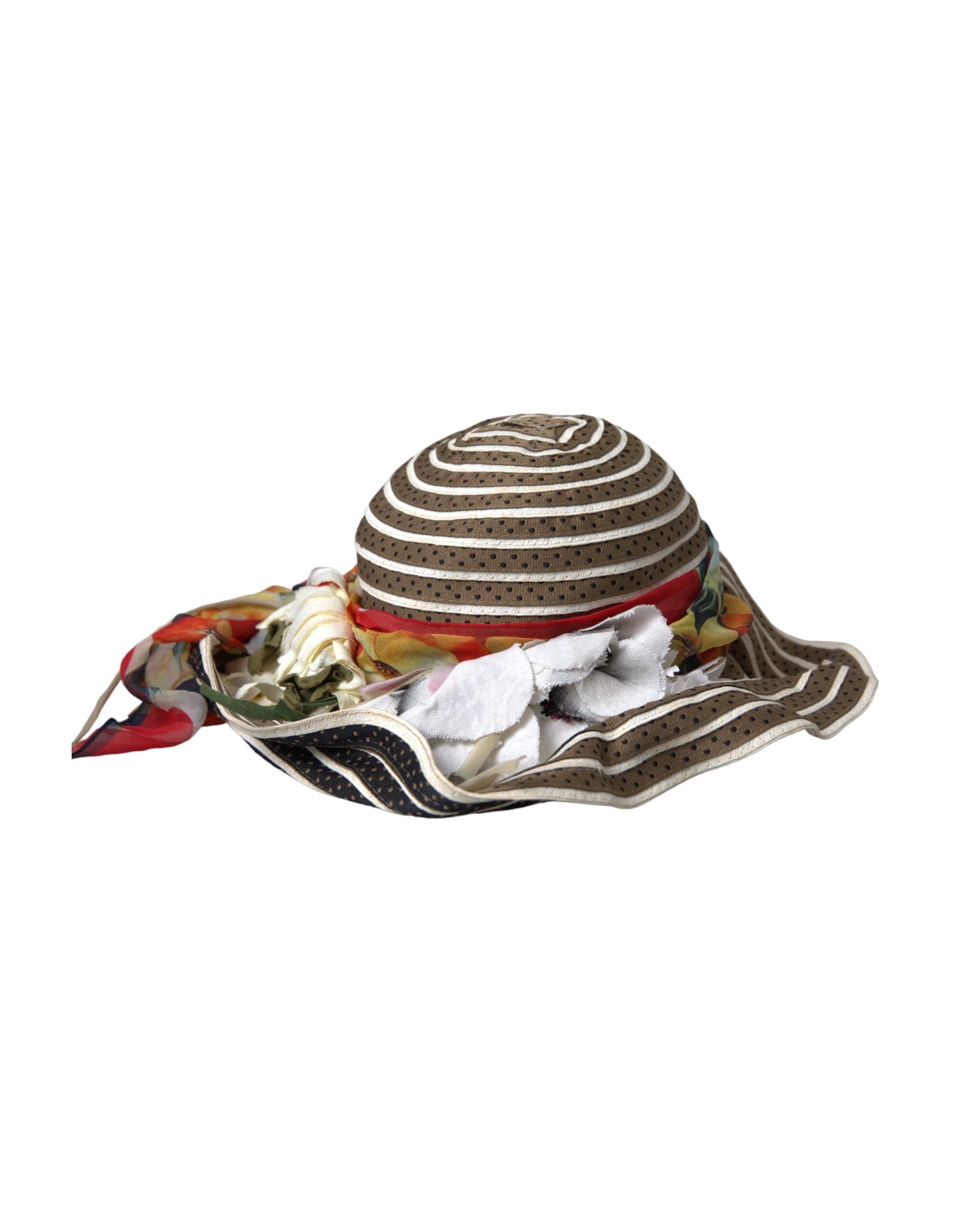 Dolce & Gabbana Fantasy Wide Brim Floppy Multicolor Hat Glam Steals