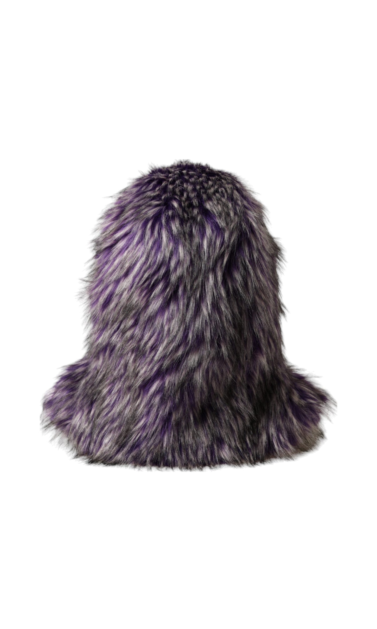Dolce & Gabbana Faux Fur Whole Head Wrap Purple Hat Glam Steals