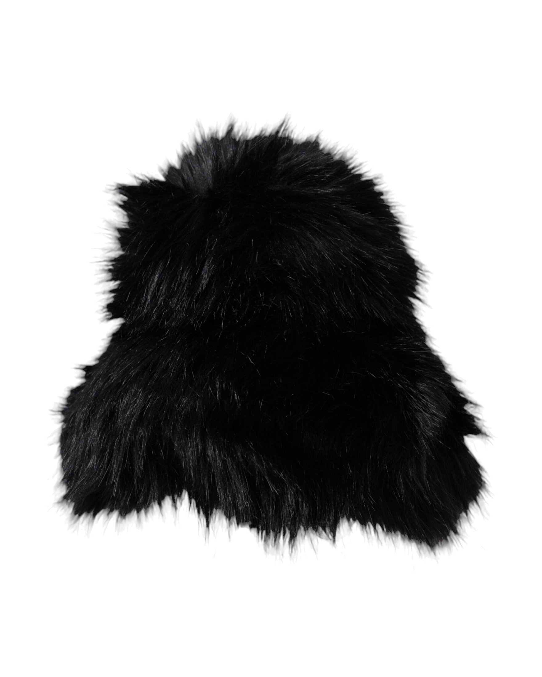Dolce & Gabbana Faux Fur Womens Bucket Black Hat Glam Steals