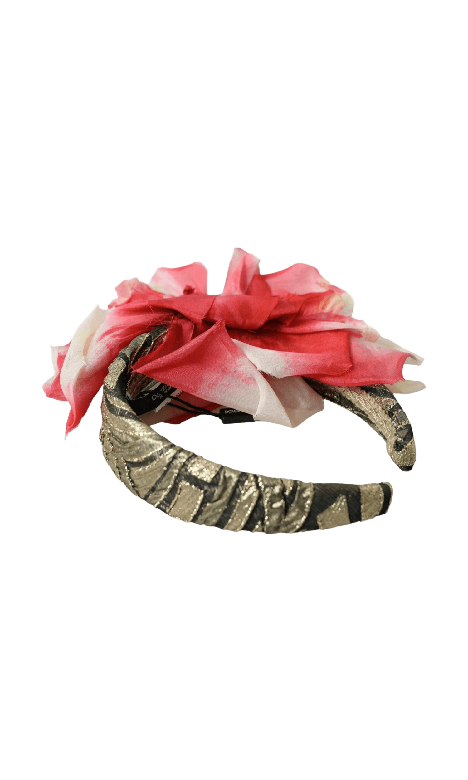 Dolce & Gabbana Floral Applique Silk Women Headband Multicolor Diadem Glam Steals
