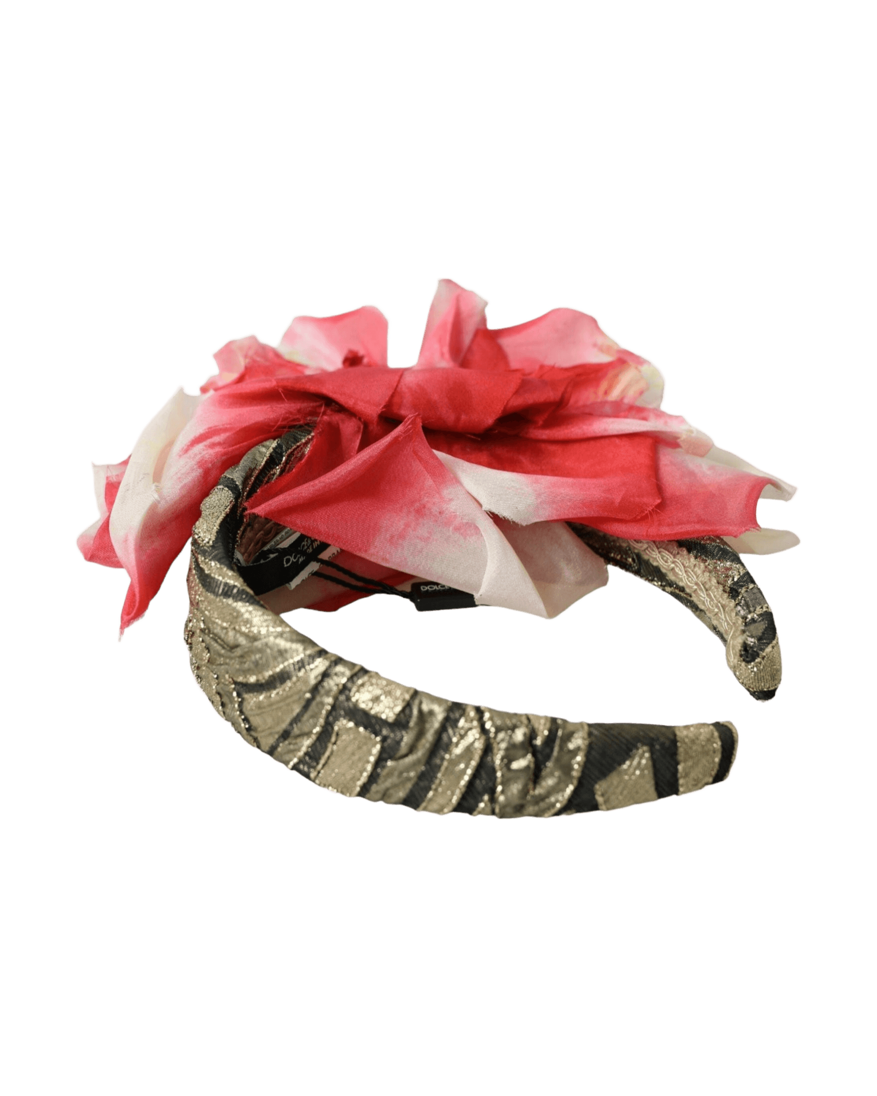 Dolce & Gabbana Floral Applique Silk Women Headband Multicolor Diadem Glam Steals