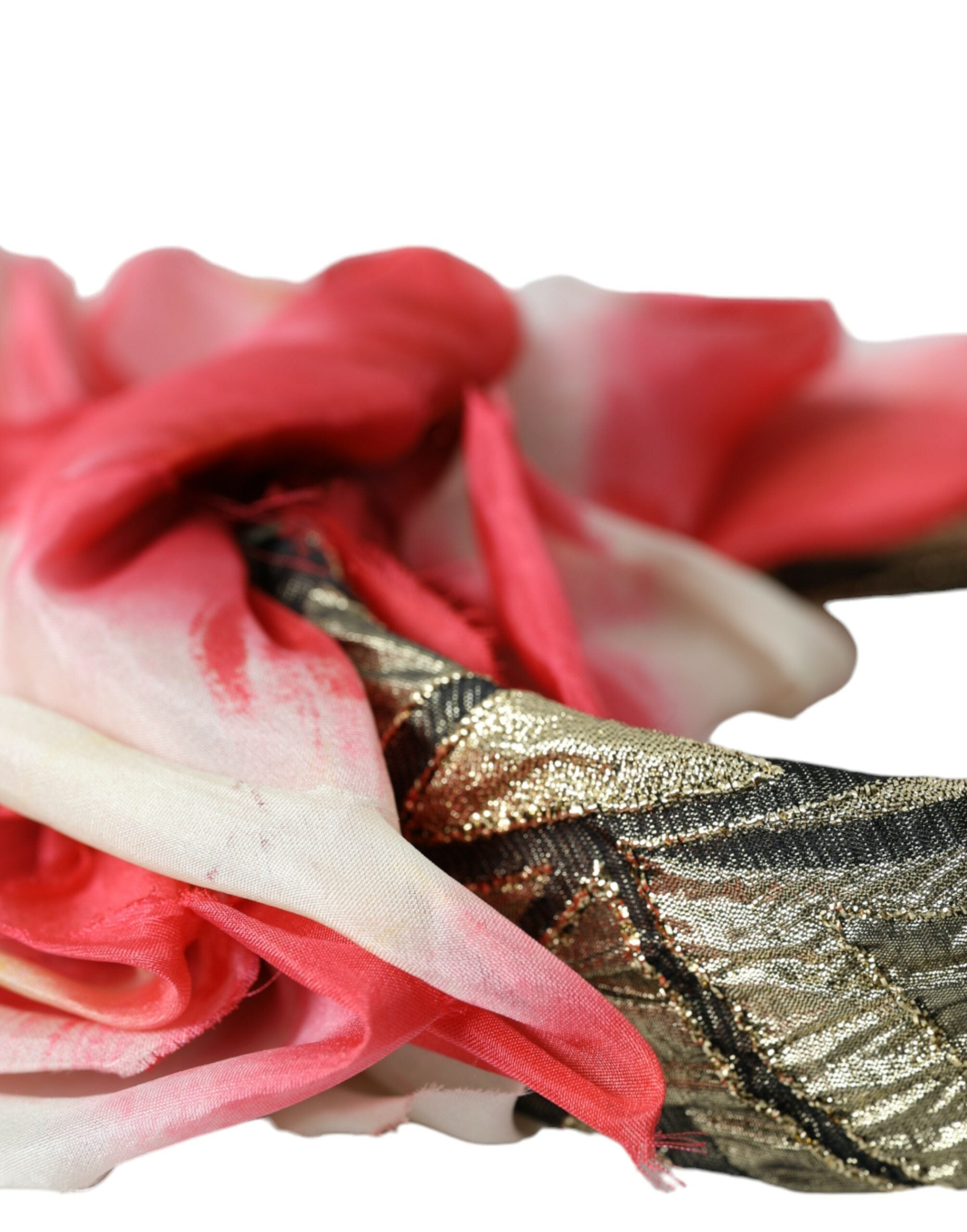 Dolce & Gabbana Floral Applique Silk Women Headband Multicolor Diadem Glam Steals