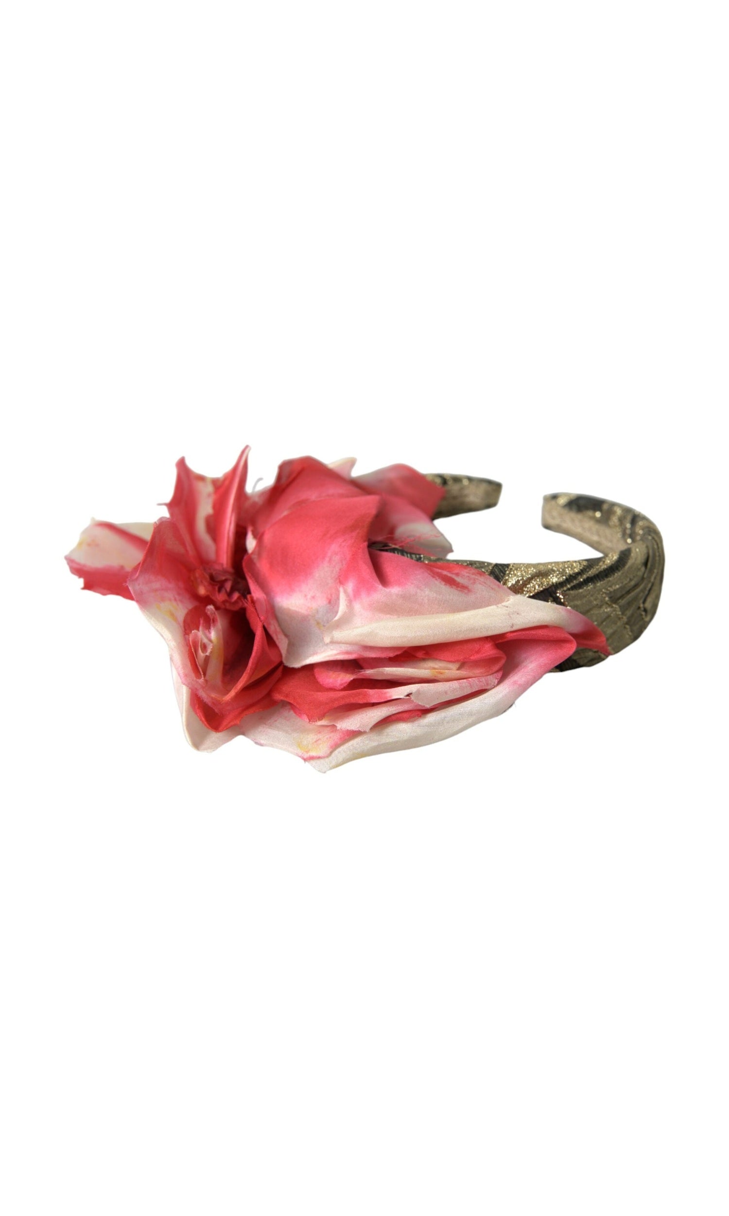 Dolce & Gabbana Floral Applique Silk Women Headband Multicolor Diadem Glam Steals