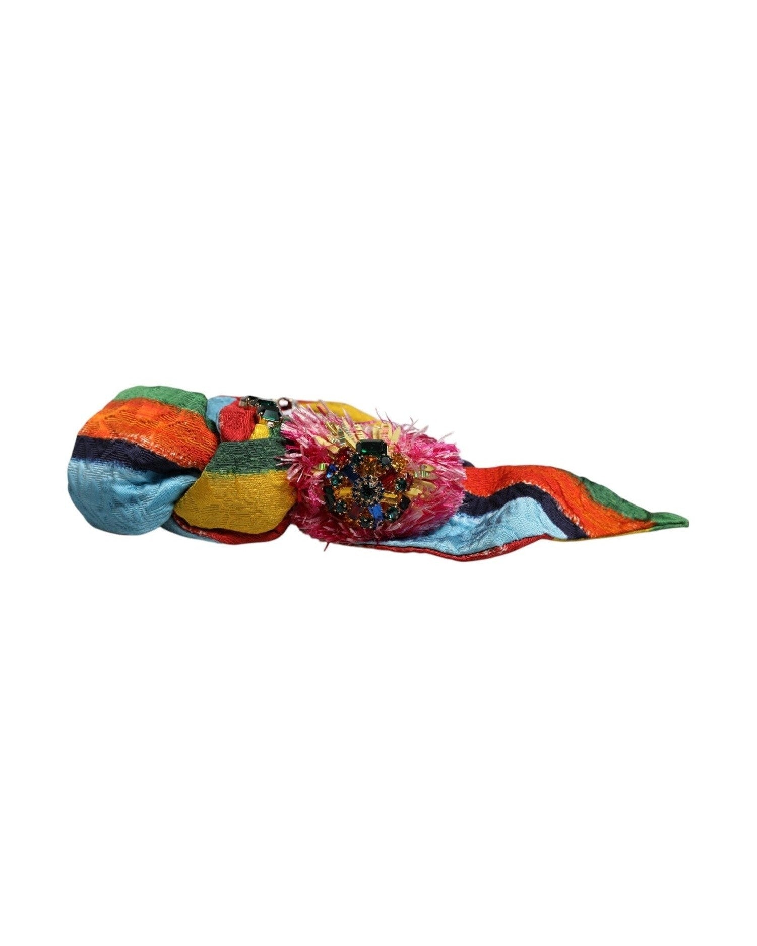 Dolce & Gabbana Floral Crystal Embellished Diadem Multicolor Headband Glam Steals