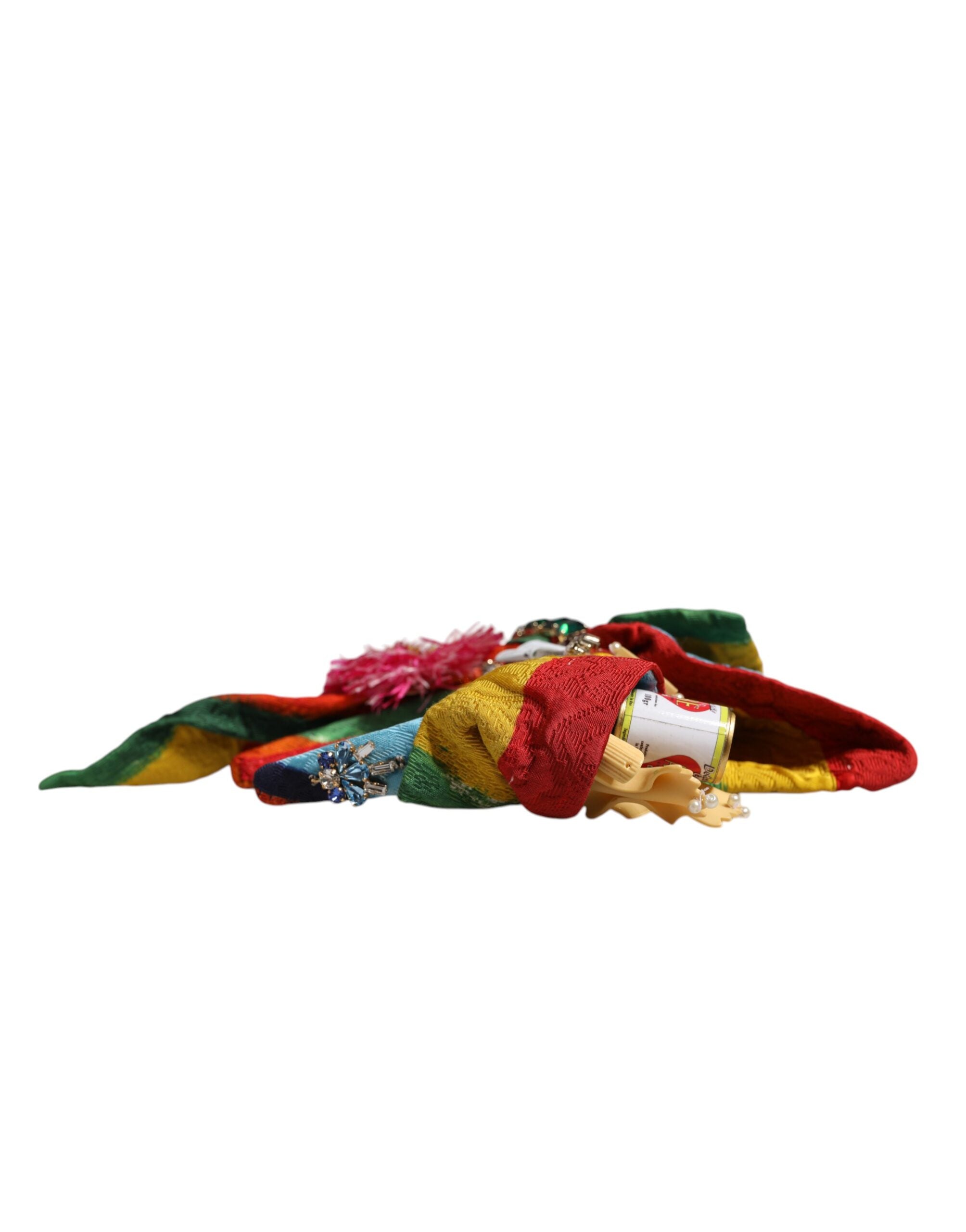 Dolce & Gabbana Floral Crystal Embellished Diadem Multicolor Headband Glam Steals