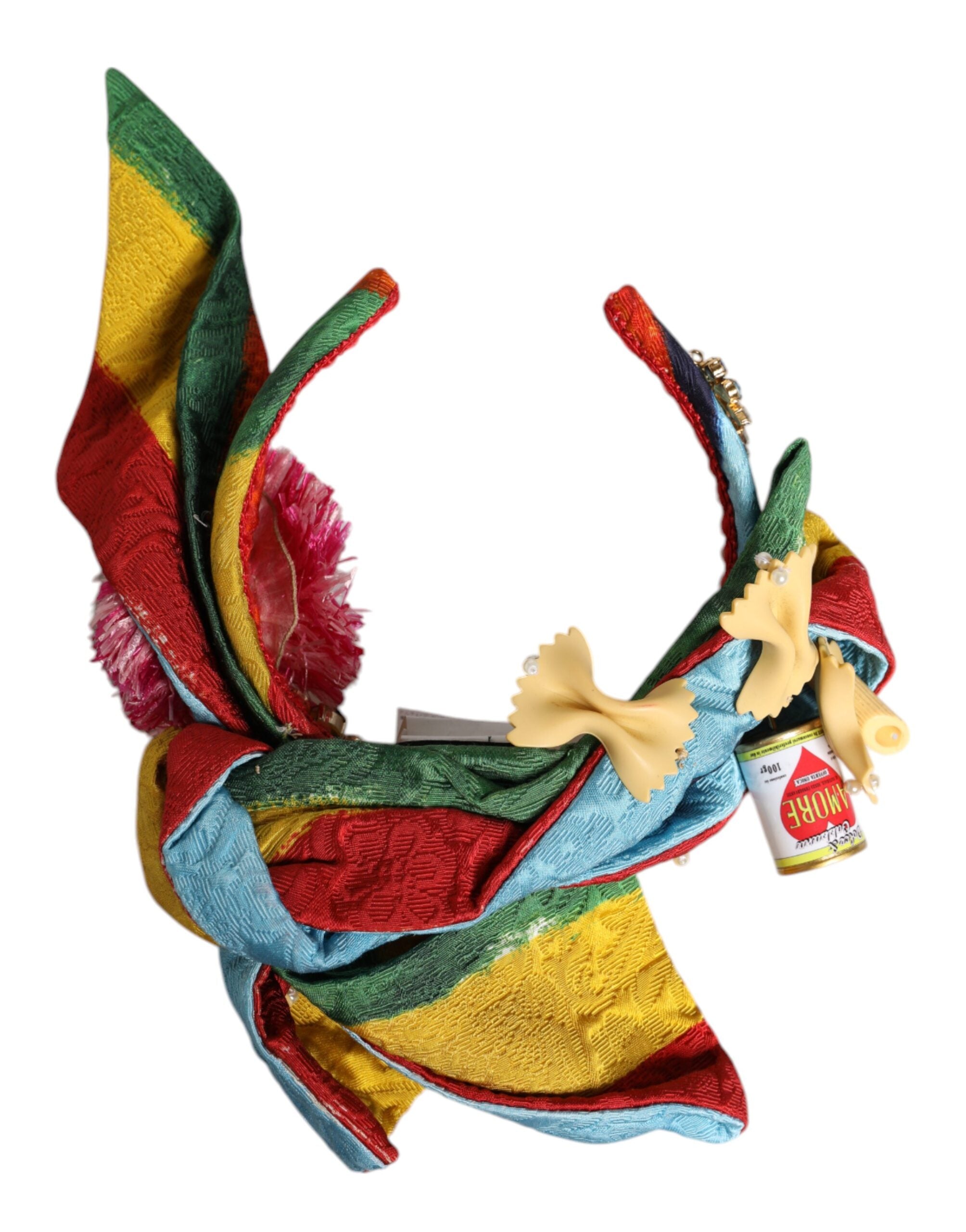 Dolce & Gabbana Floral Crystal Embellished Diadem Multicolor Headband Glam Steals
