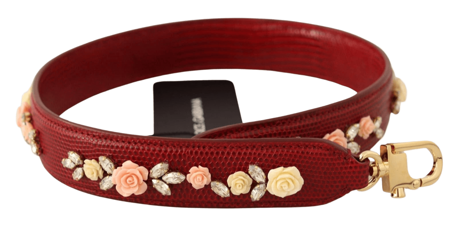 Dolce & Gabbana Floral Crystals Exotic Shoulder Strap Bag Accessory Glam Steals