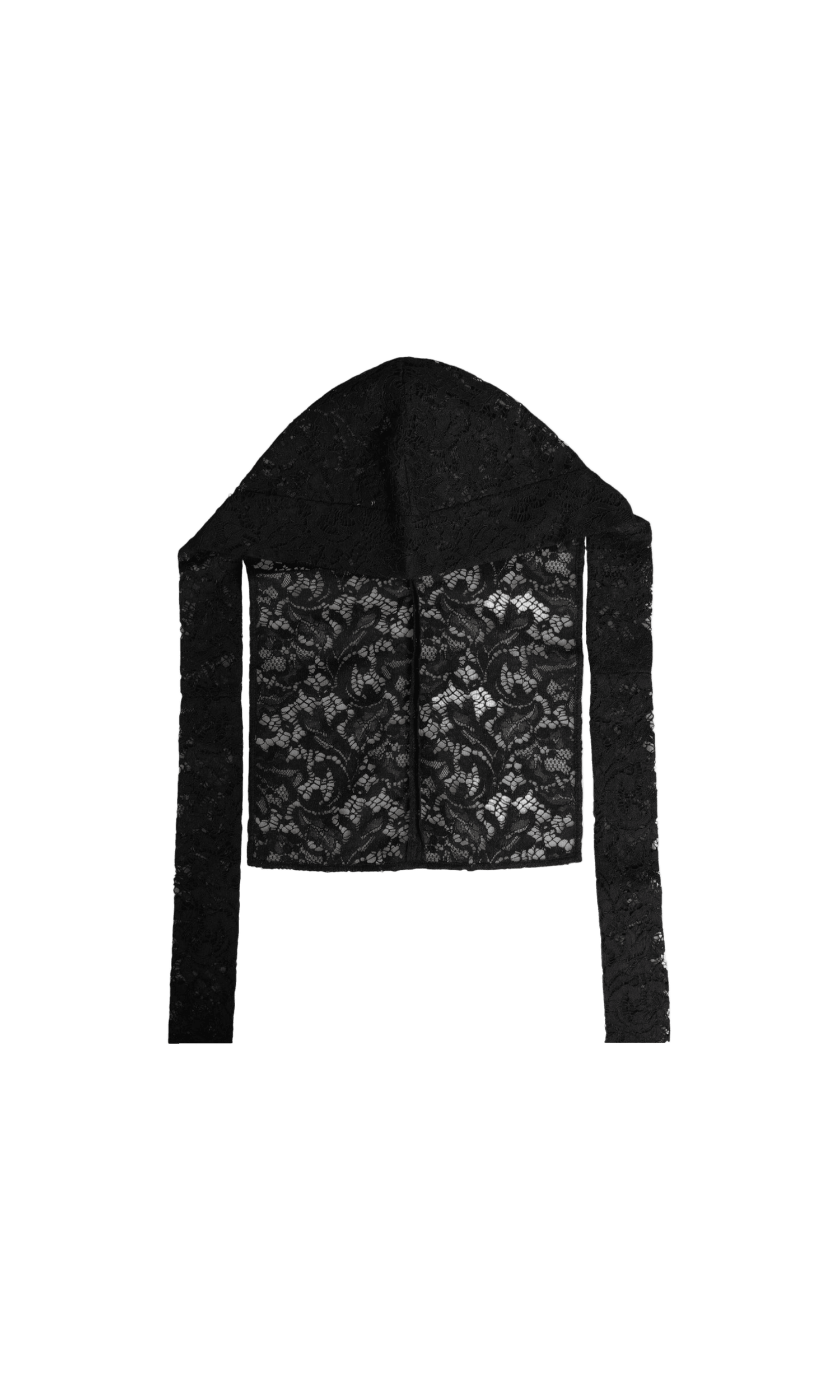 Dolce & Gabbana Floral Lace Whole Head Wrap Black Hat Glam Steals