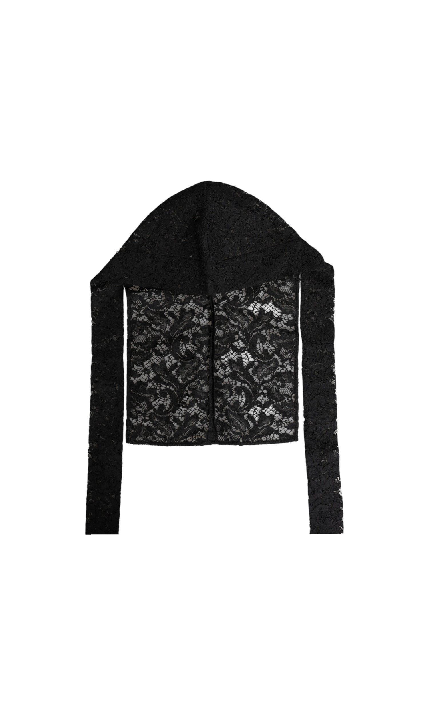 Dolce & Gabbana Floral Lace Whole Head Wrap Black Hat Glam Steals