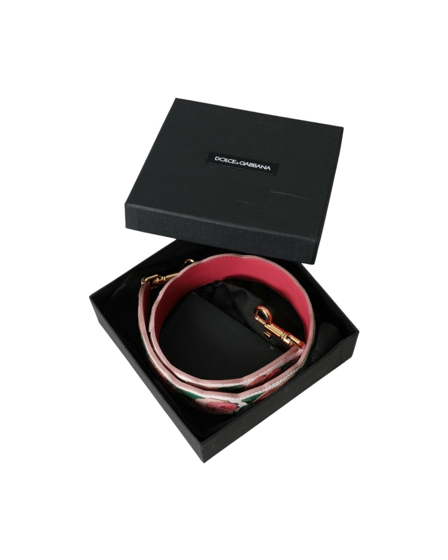 Dolce & Gabbana Floral Leather Accessory Shoulder White Strap Glam Steals