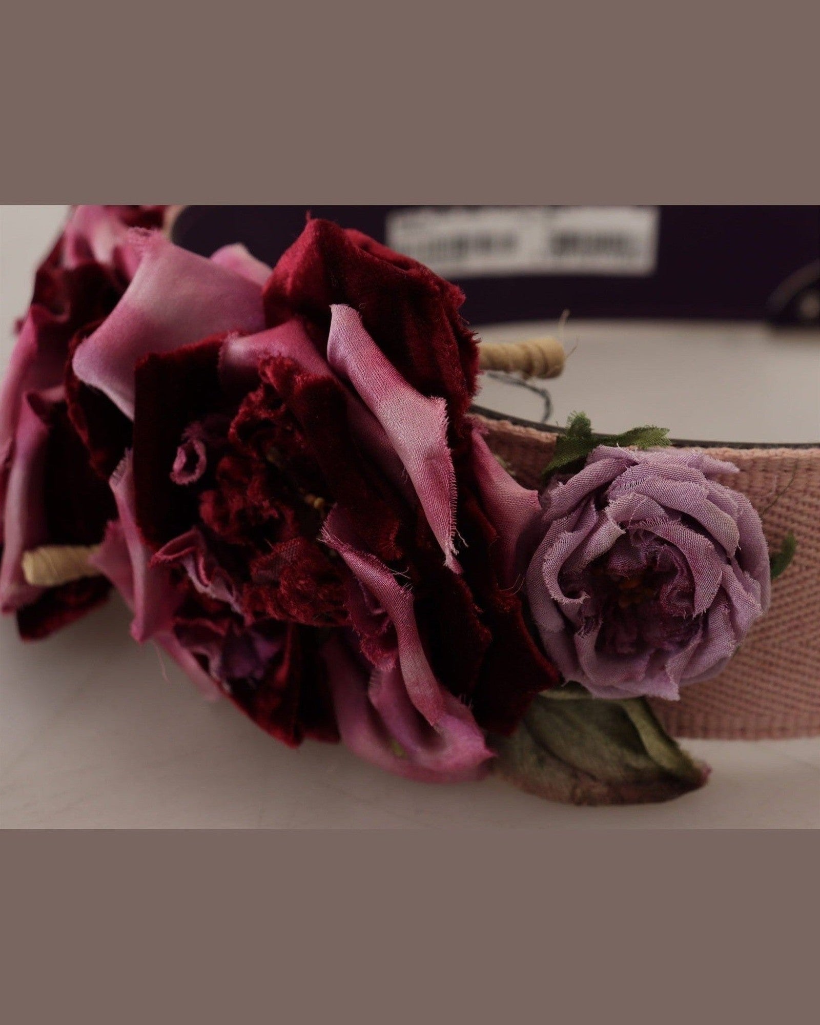 Dolce & Gabbana Floral Leather Shoulder Strap Beige Accessory Glam Steals