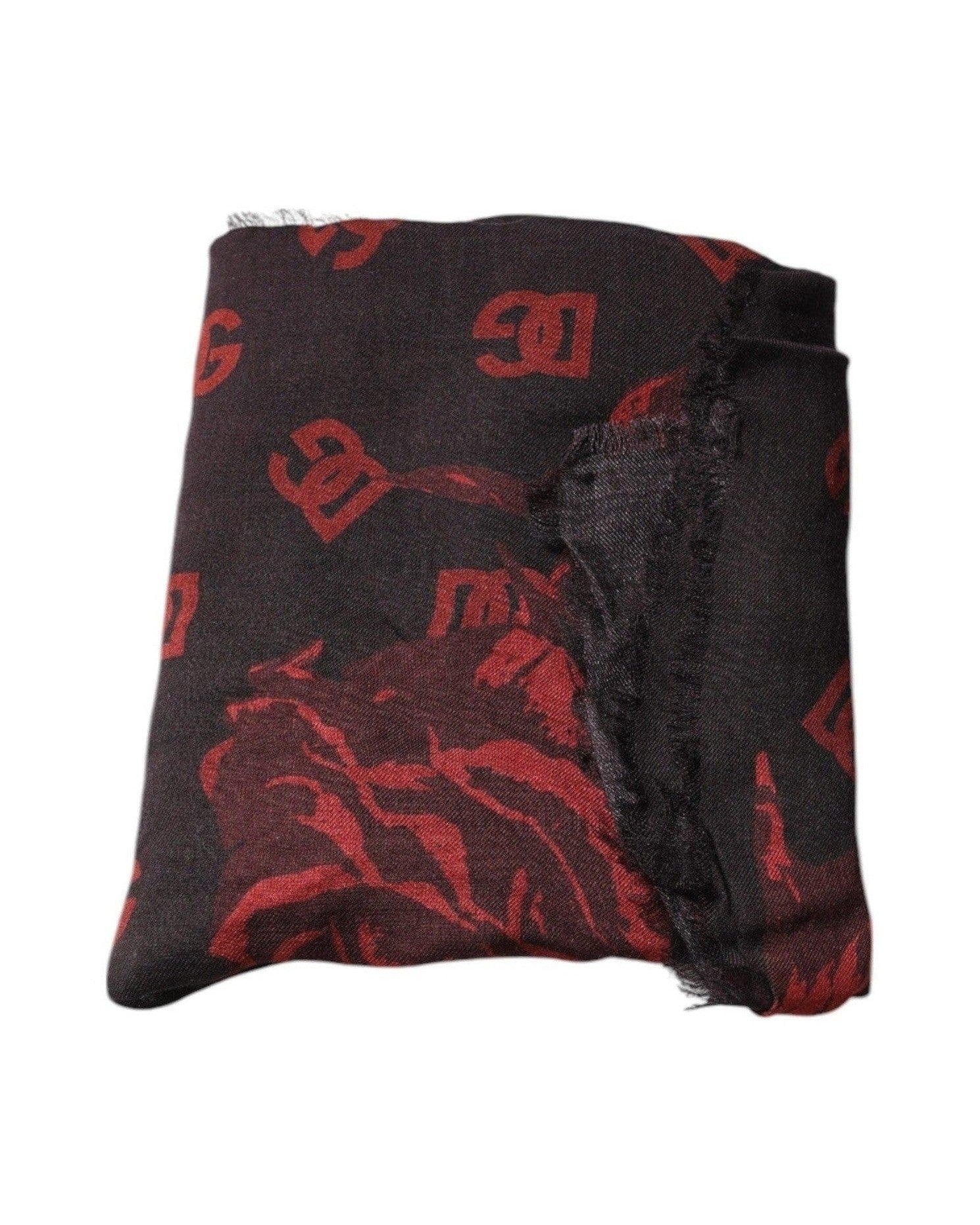 Dolce & Gabbana Floral Modal Wrap Shawl Red Scarf Glam Steals
