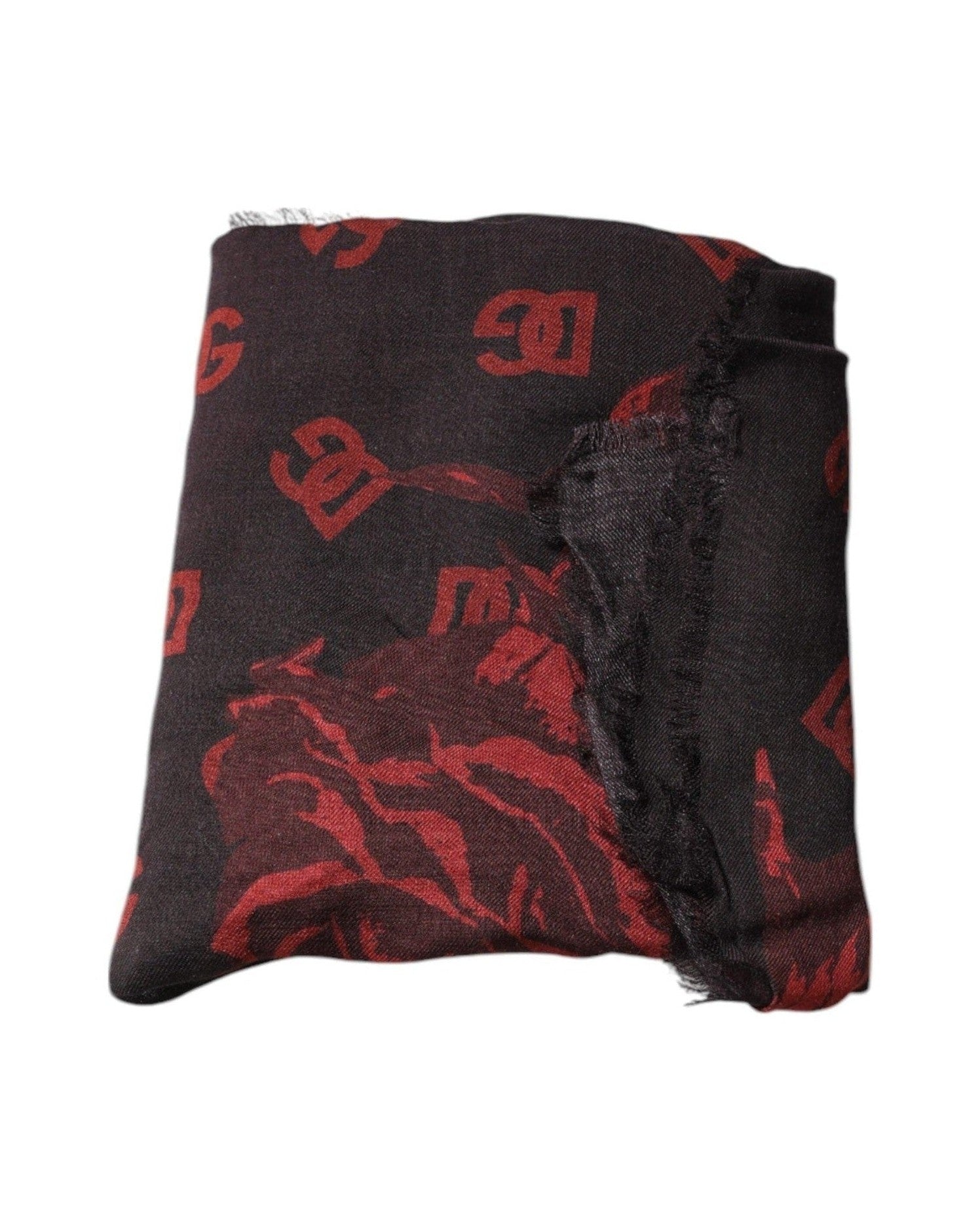 Dolce & Gabbana Floral Modal Wrap Shawl Red Scarf Glam Steals