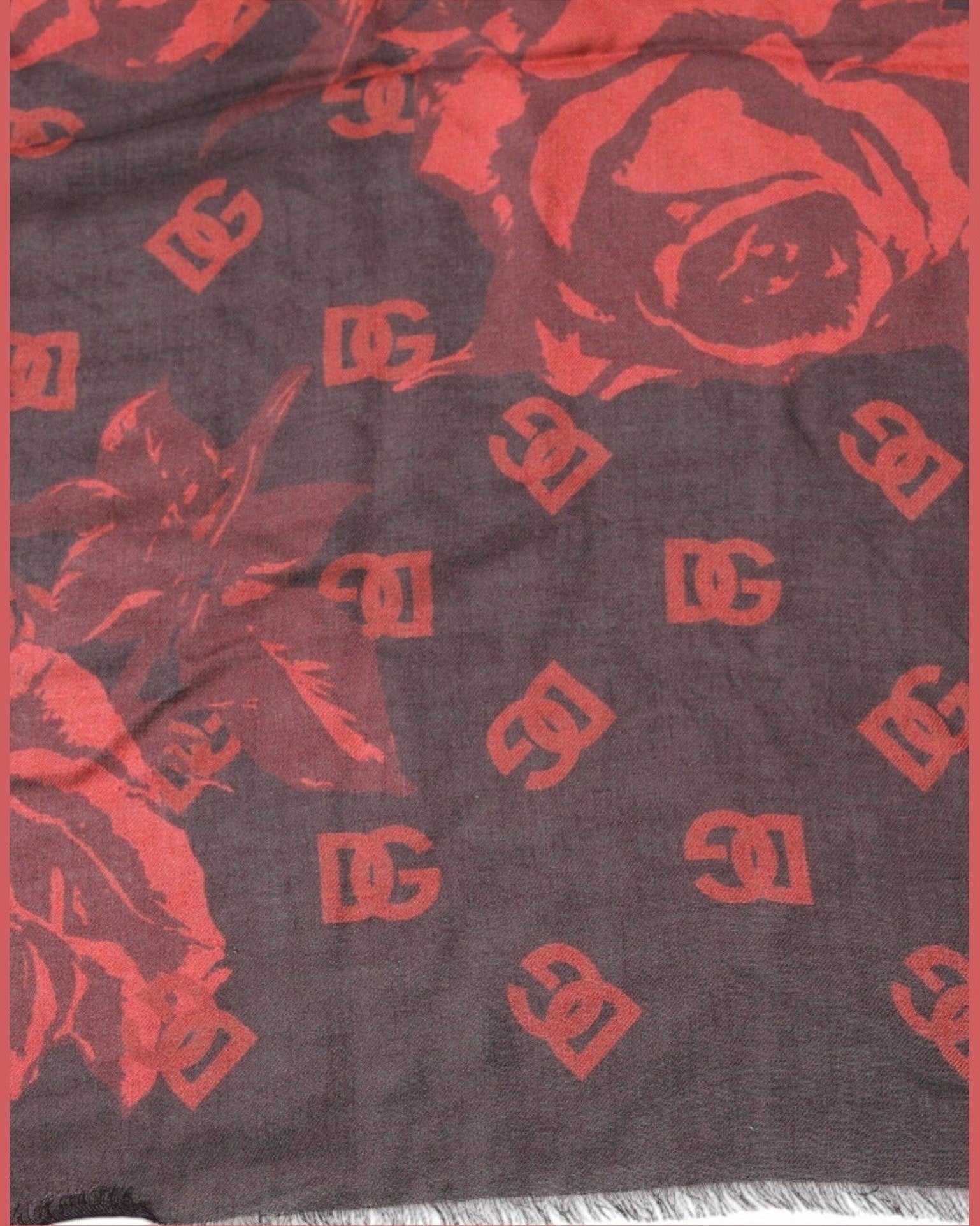 Dolce & Gabbana Floral Modal Wrap Shawl Red Scarf Glam Steals