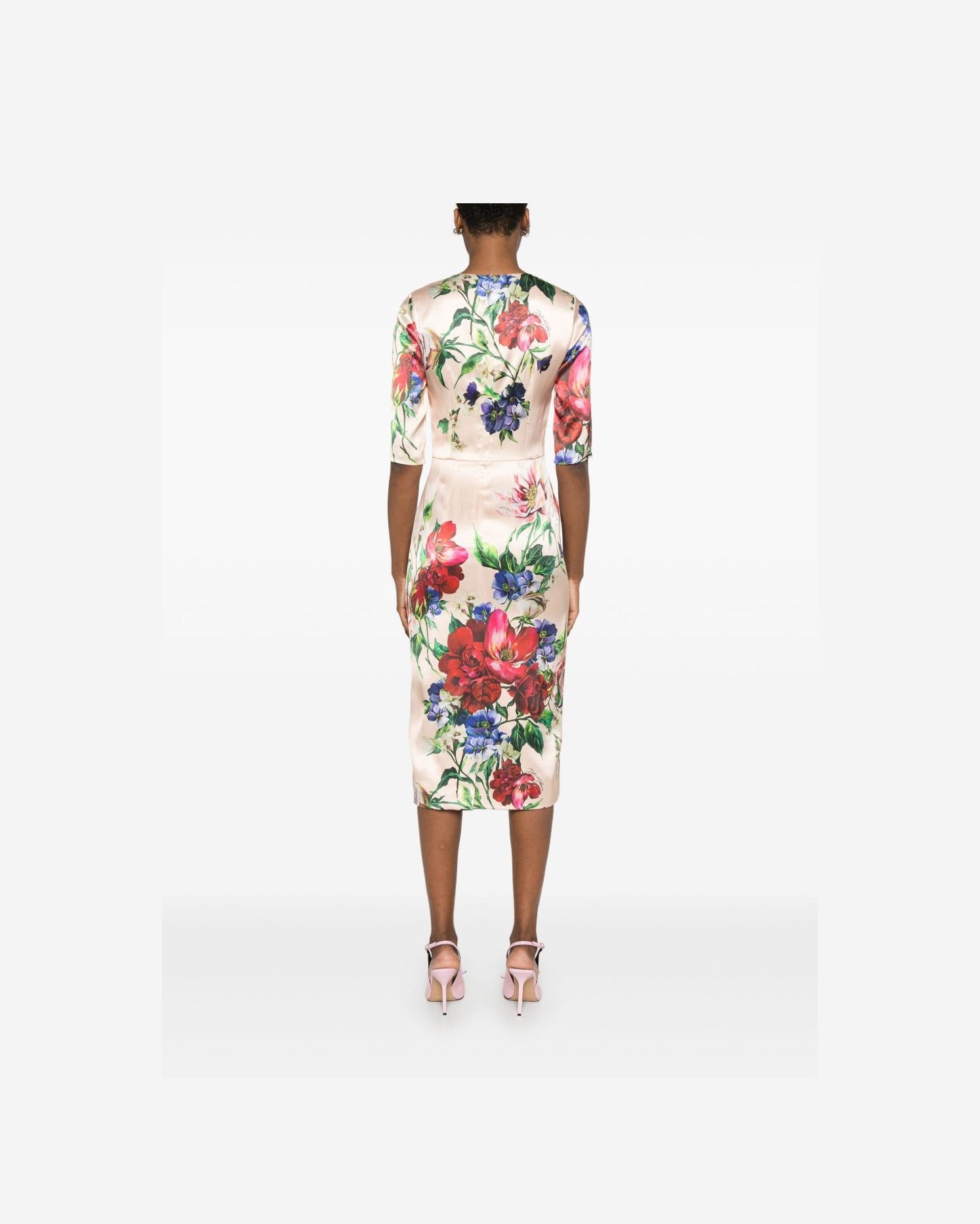 Dolce & Gabbana Floral Print Midi Dress Glam Steals