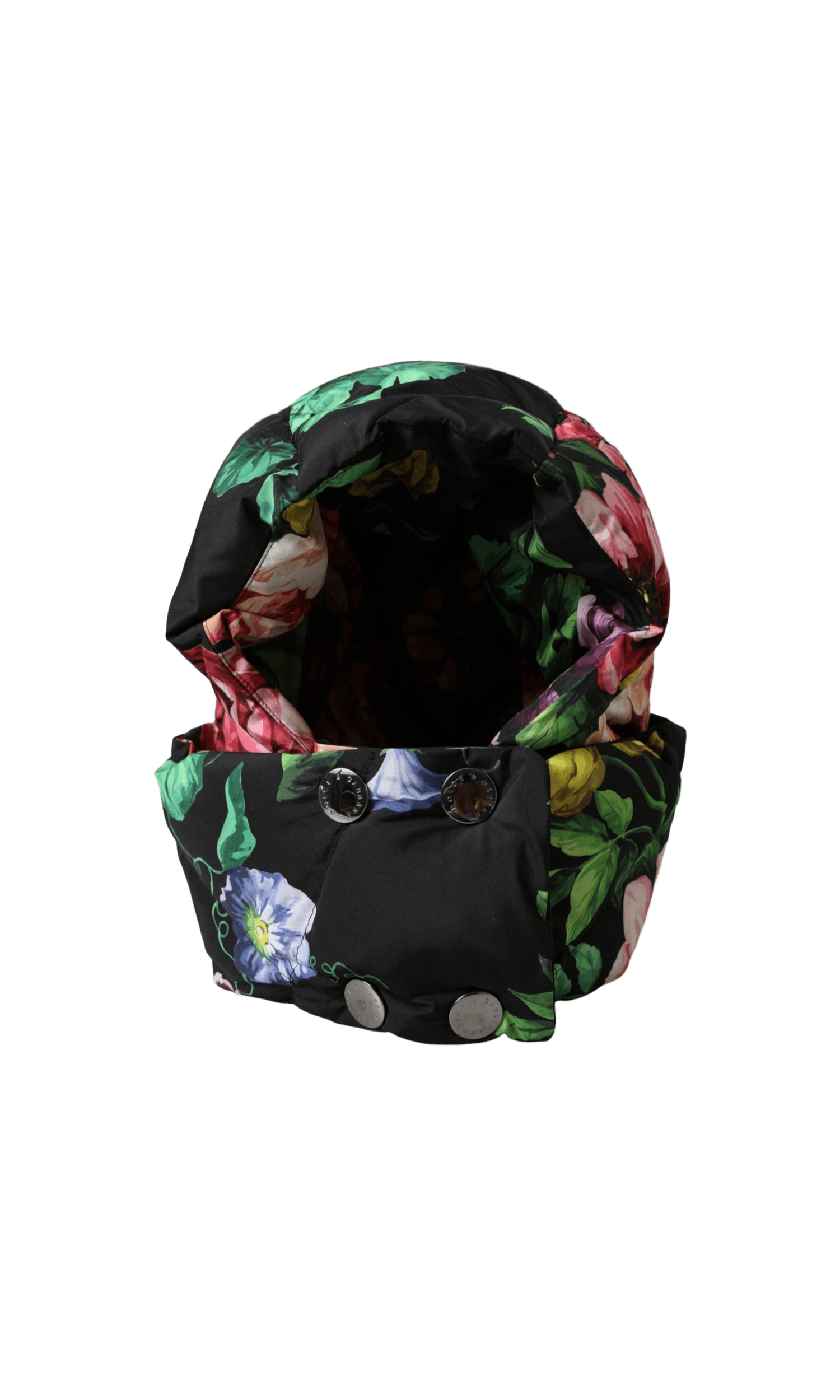 Dolce & Gabbana Floral Print Whole Head Wrap Black Hat Glam Steals