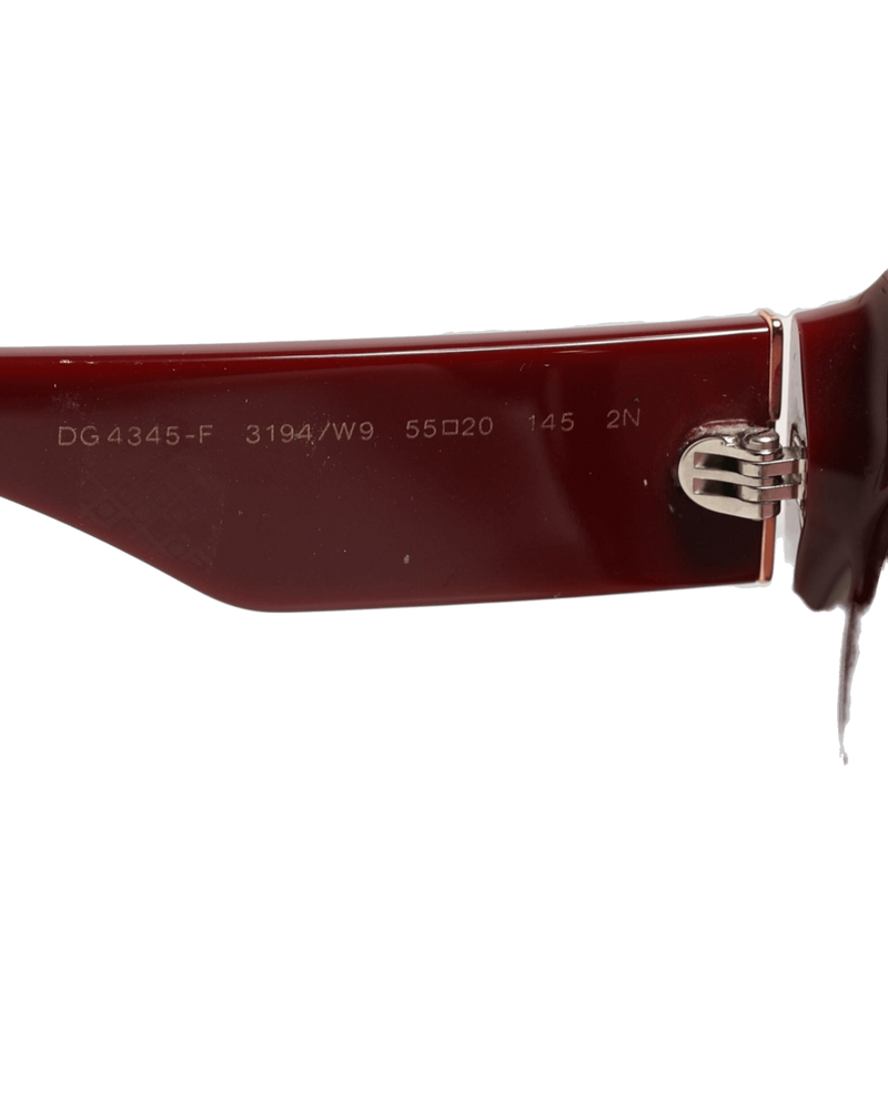 Dolce & Gabbana Floral Printed Acetate Oval Eyewear Sunglasses Glam Steals