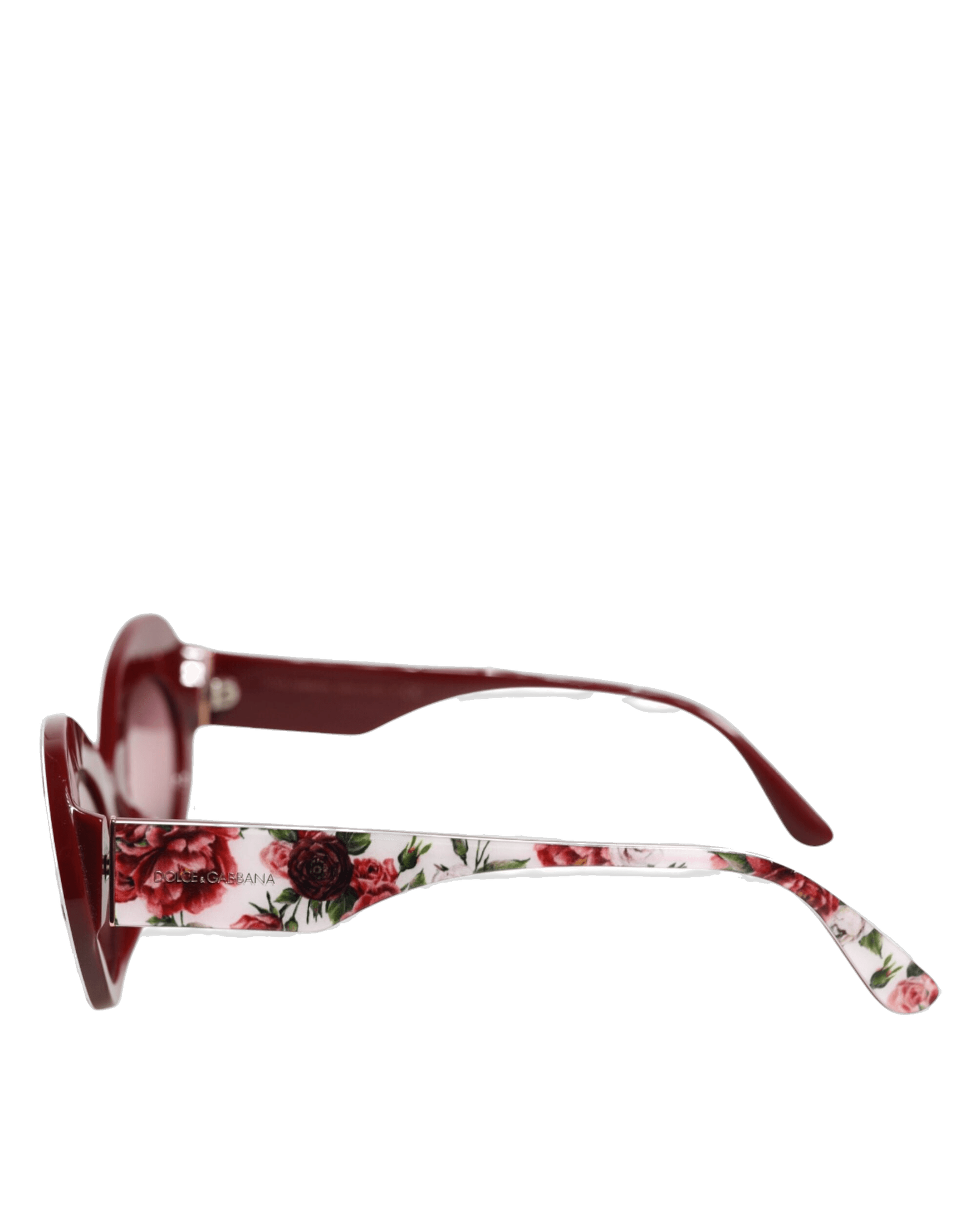 Dolce & Gabbana Floral Printed Acetate Oval Eyewear Sunglasses Glam Steals