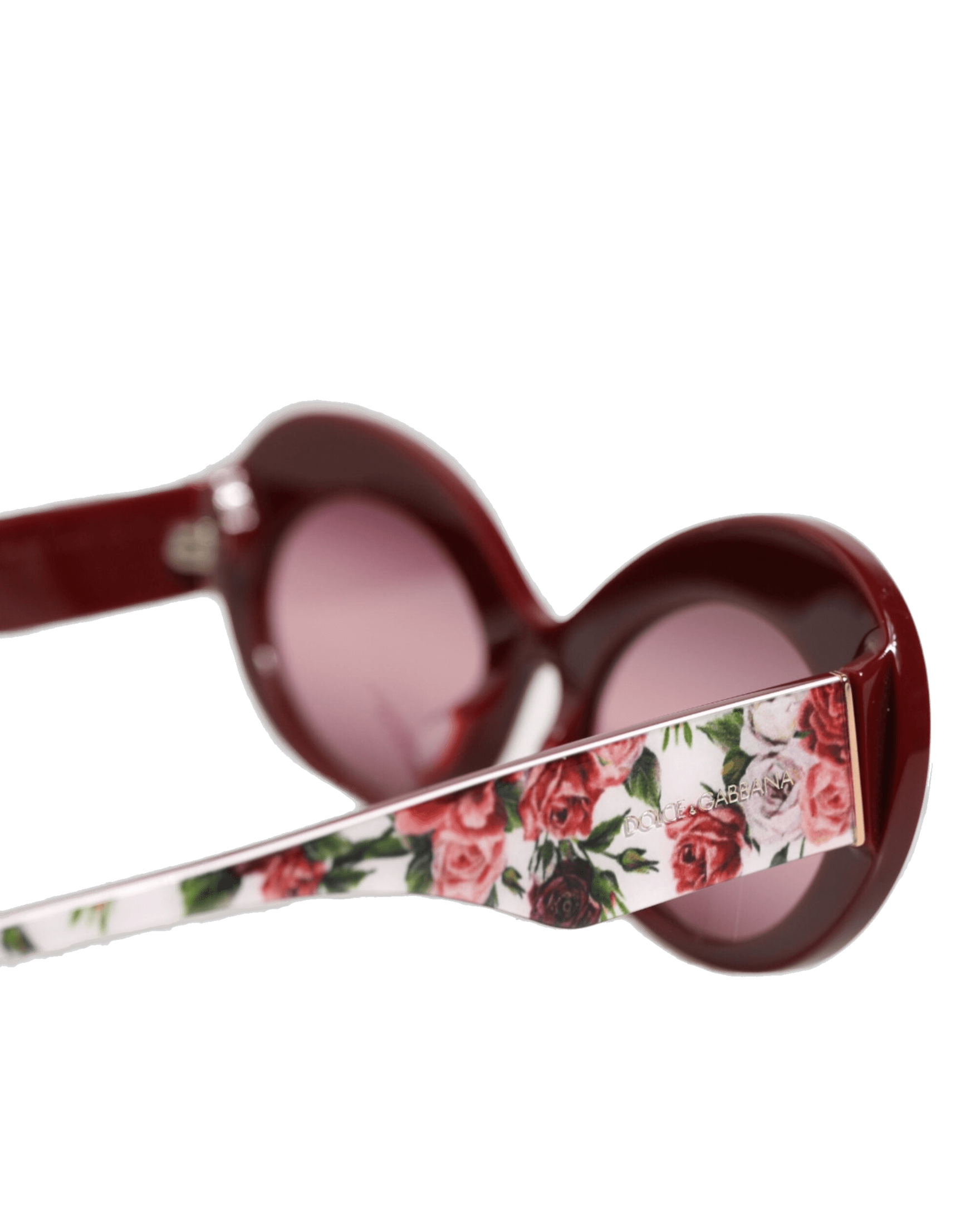Dolce & Gabbana Floral Printed Acetate Oval Eyewear Sunglasses Glam Steals