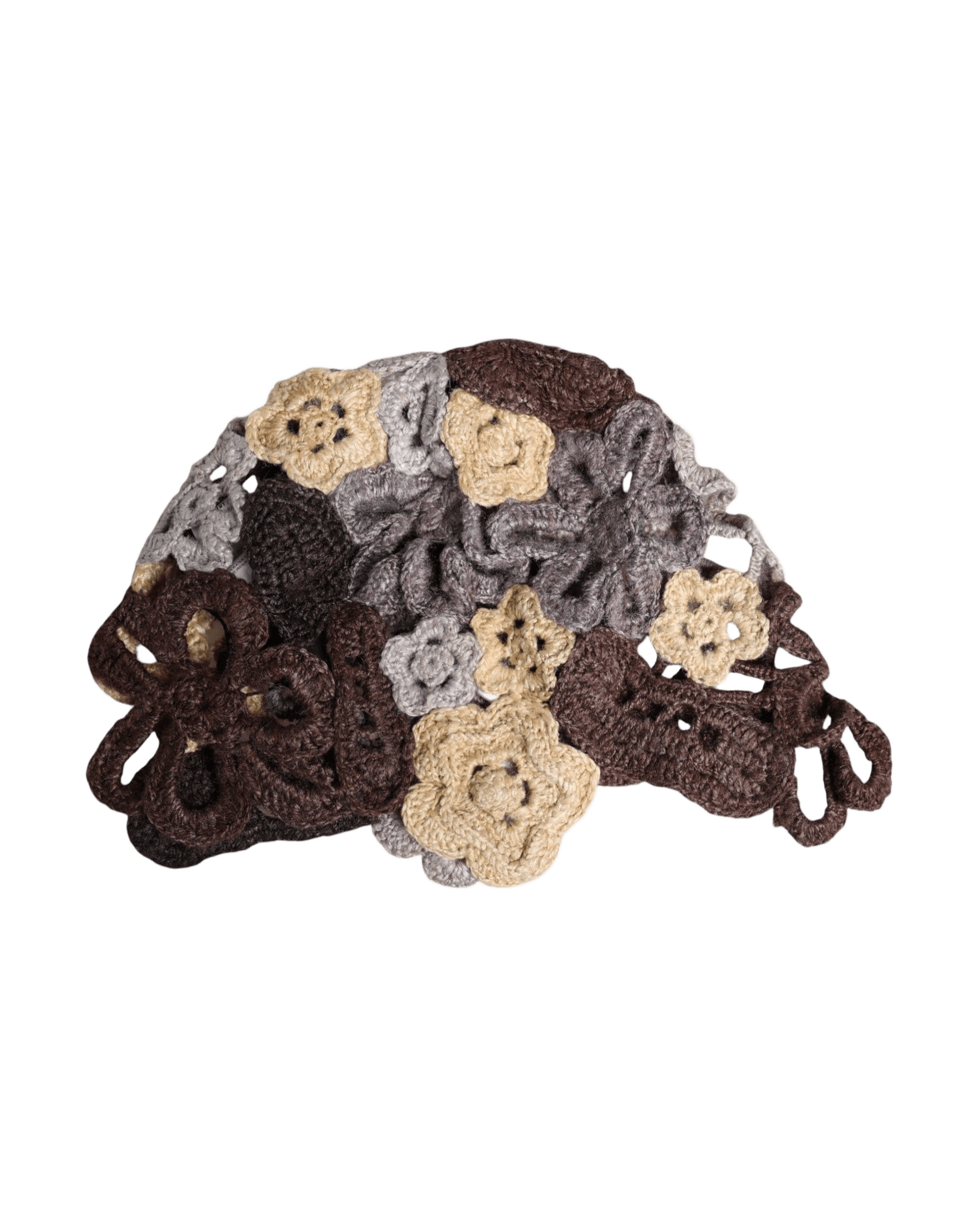 Dolce & Gabbana Floral Silk Crochet Beanie Multicolor Hat Glam Steals
