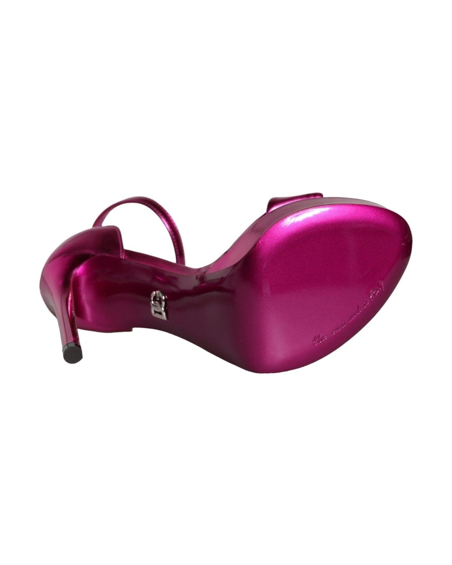 Dolce & Gabbana Fuchsia Keira Heels Ankle Strap Sandals Shoes Heels