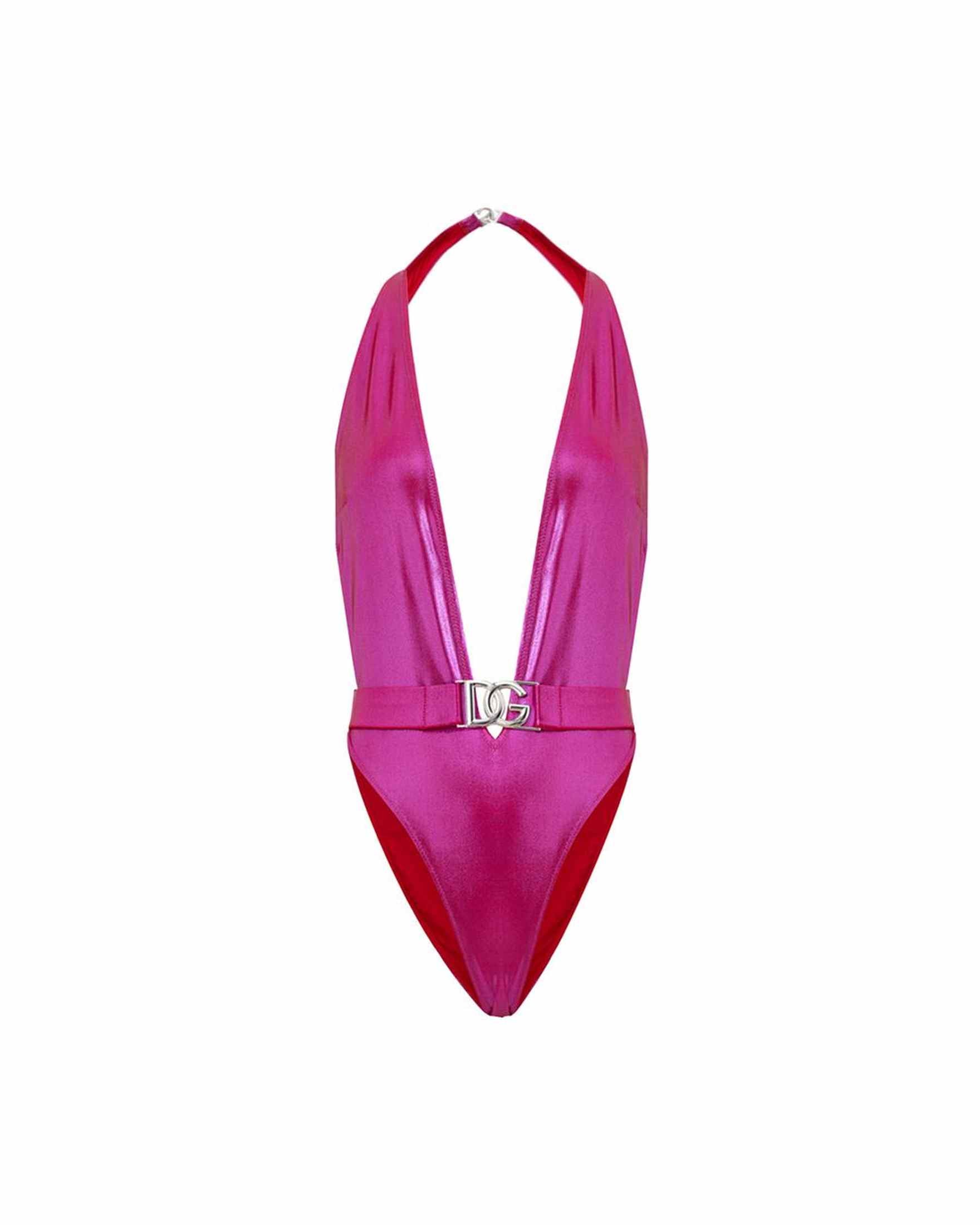 Dolce & Gabbana Fuchsia Polyamide One Piece Swimsuit Glam Steals