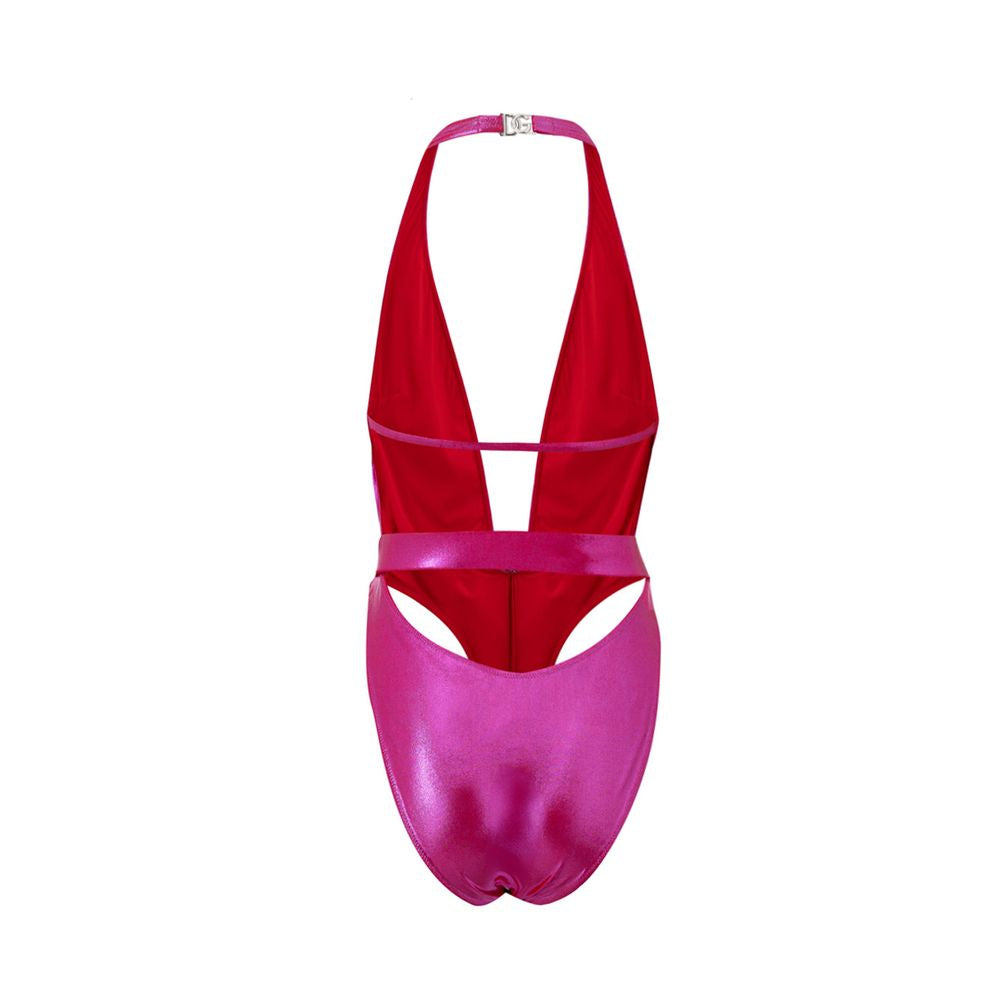 Dolce & Gabbana Fuchsia Polyamide One Piece Swimsuit Glam Steals
