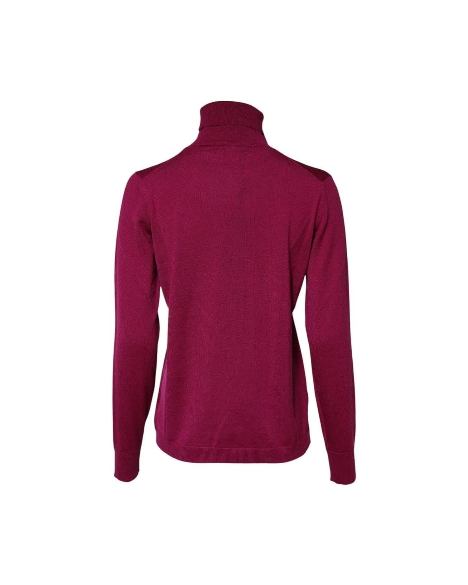 Dolce & Gabbana Fuchsia Wool Long Sleeves Turtleneck Sweater Sweaters