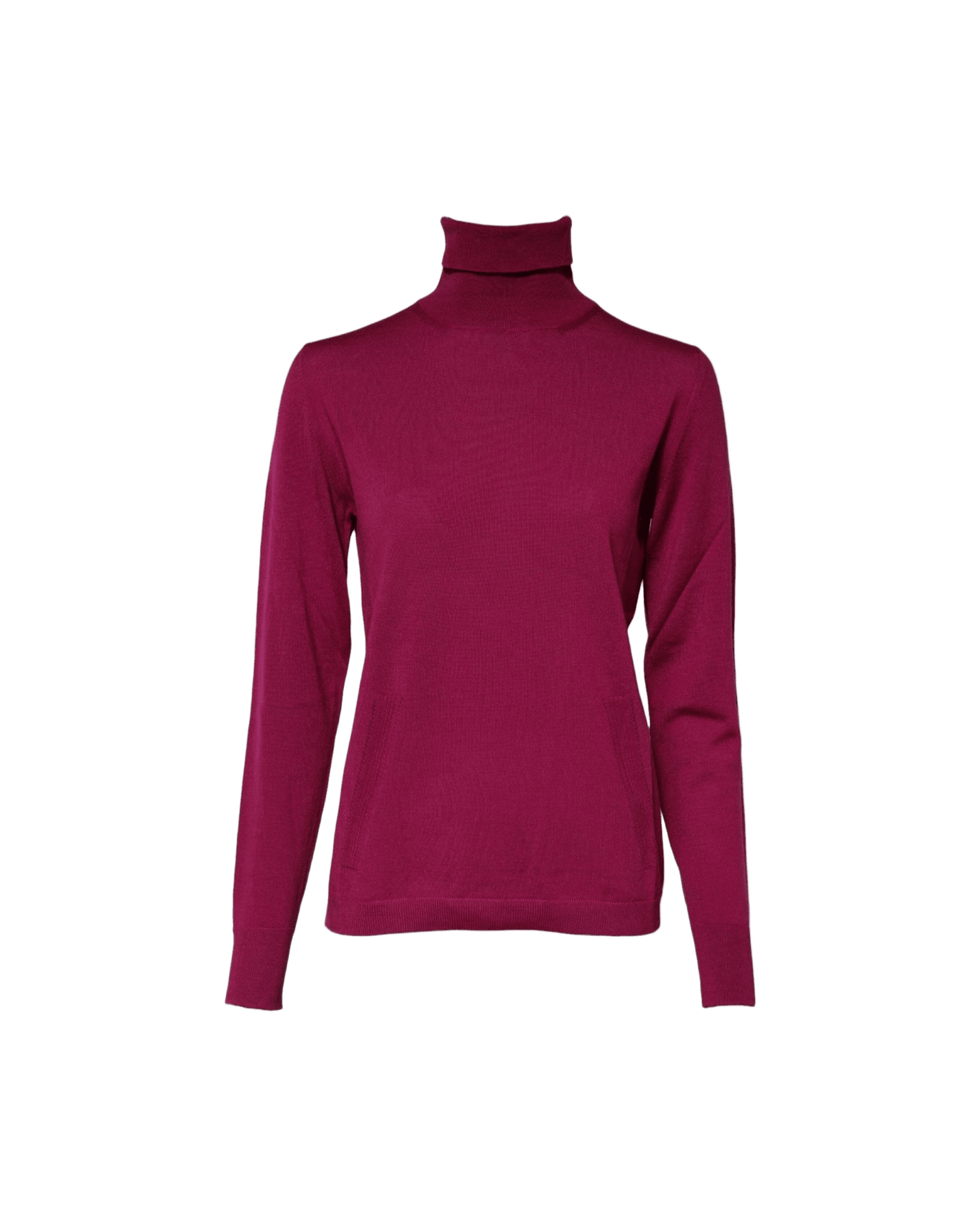 Dolce & Gabbana Fuchsia Wool Long Sleeves Turtleneck Sweater